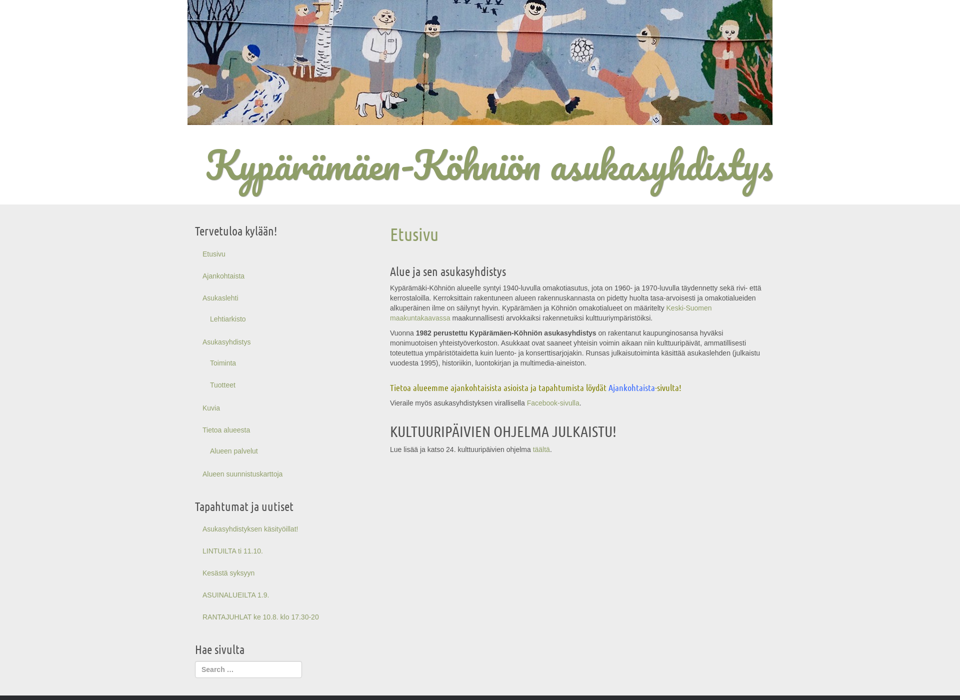 Skärmdump för kyparamaki-kohnio.fi