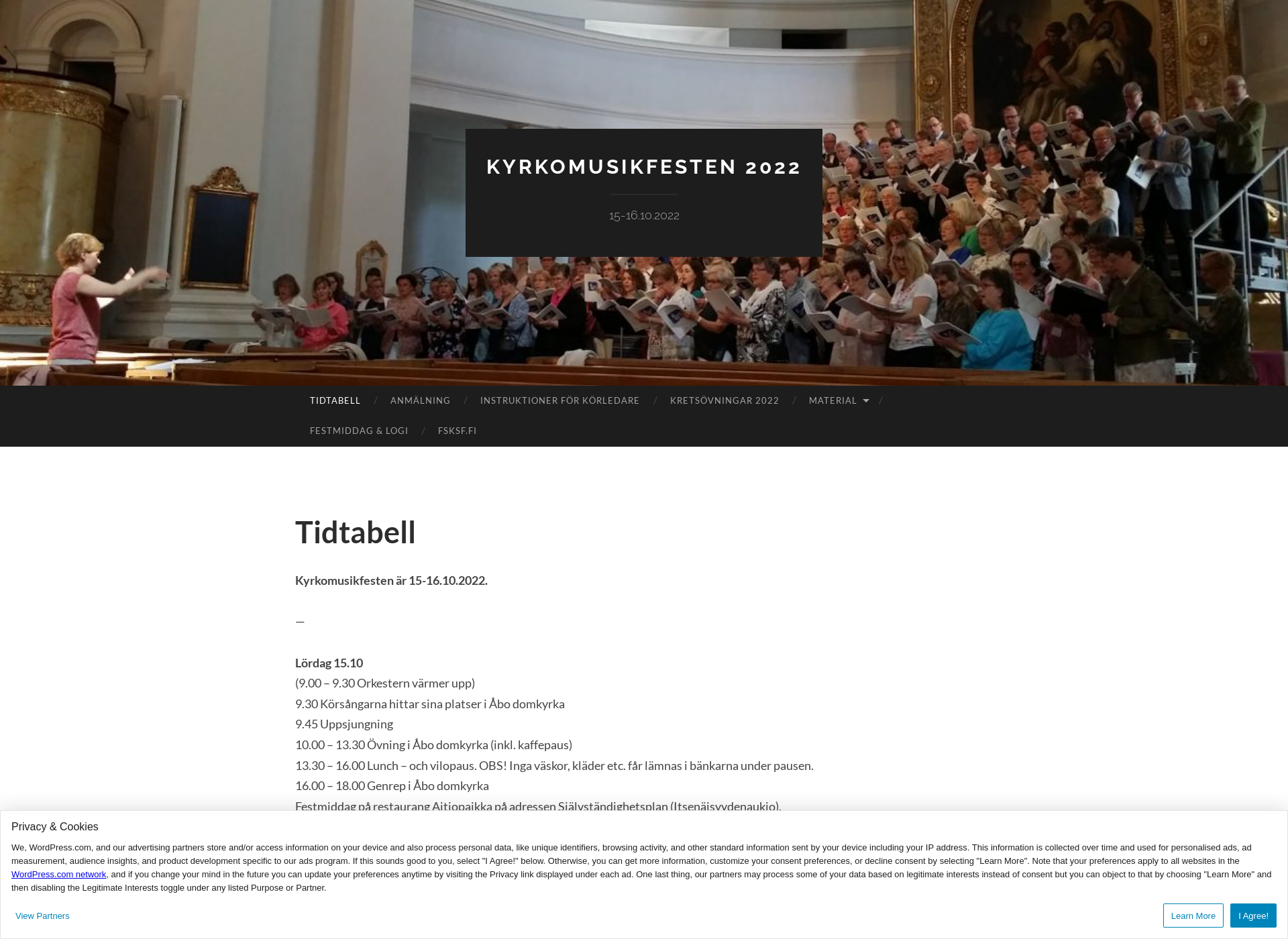 Skärmdump för kyrkomusikfesten2020.fi