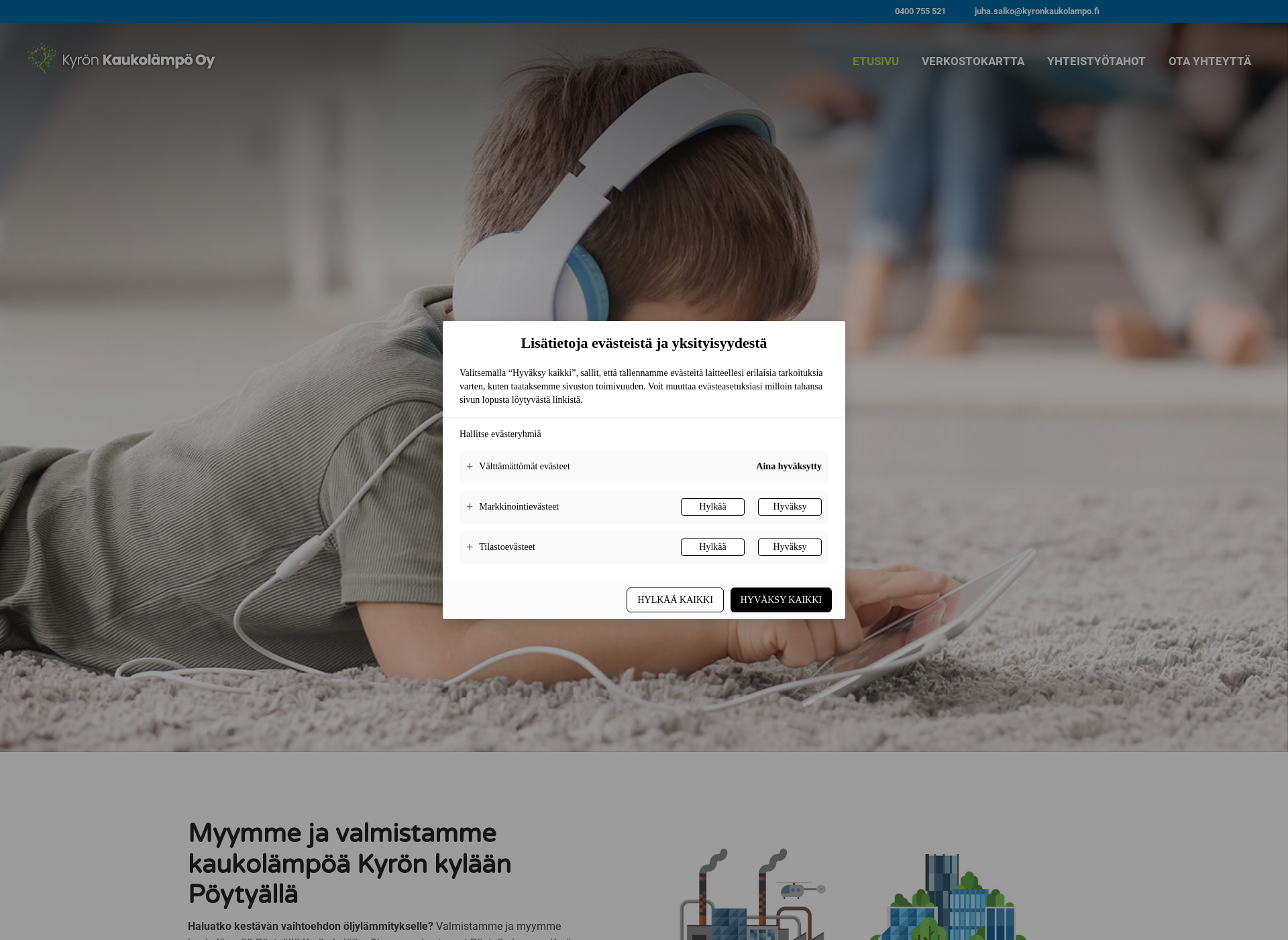 Screenshot for kyronkaukolampo.fi