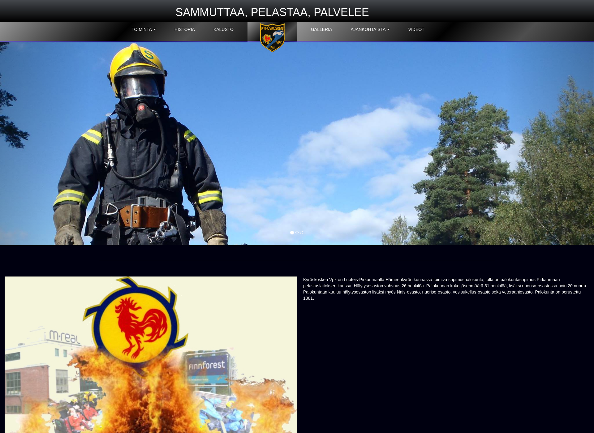 Screenshot for kyroskoskenvpk.fi