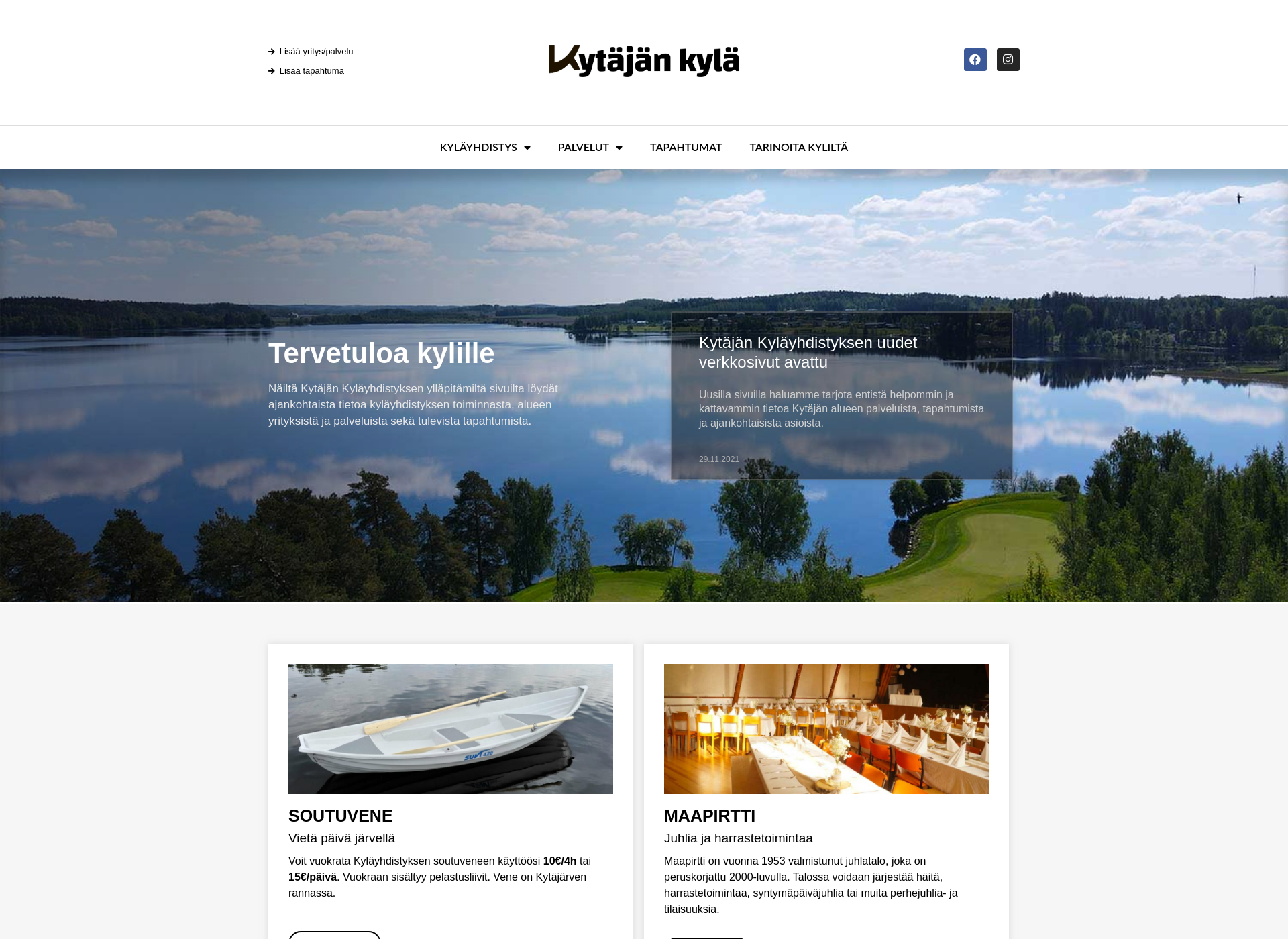 Screenshot for kytajankyla.fi