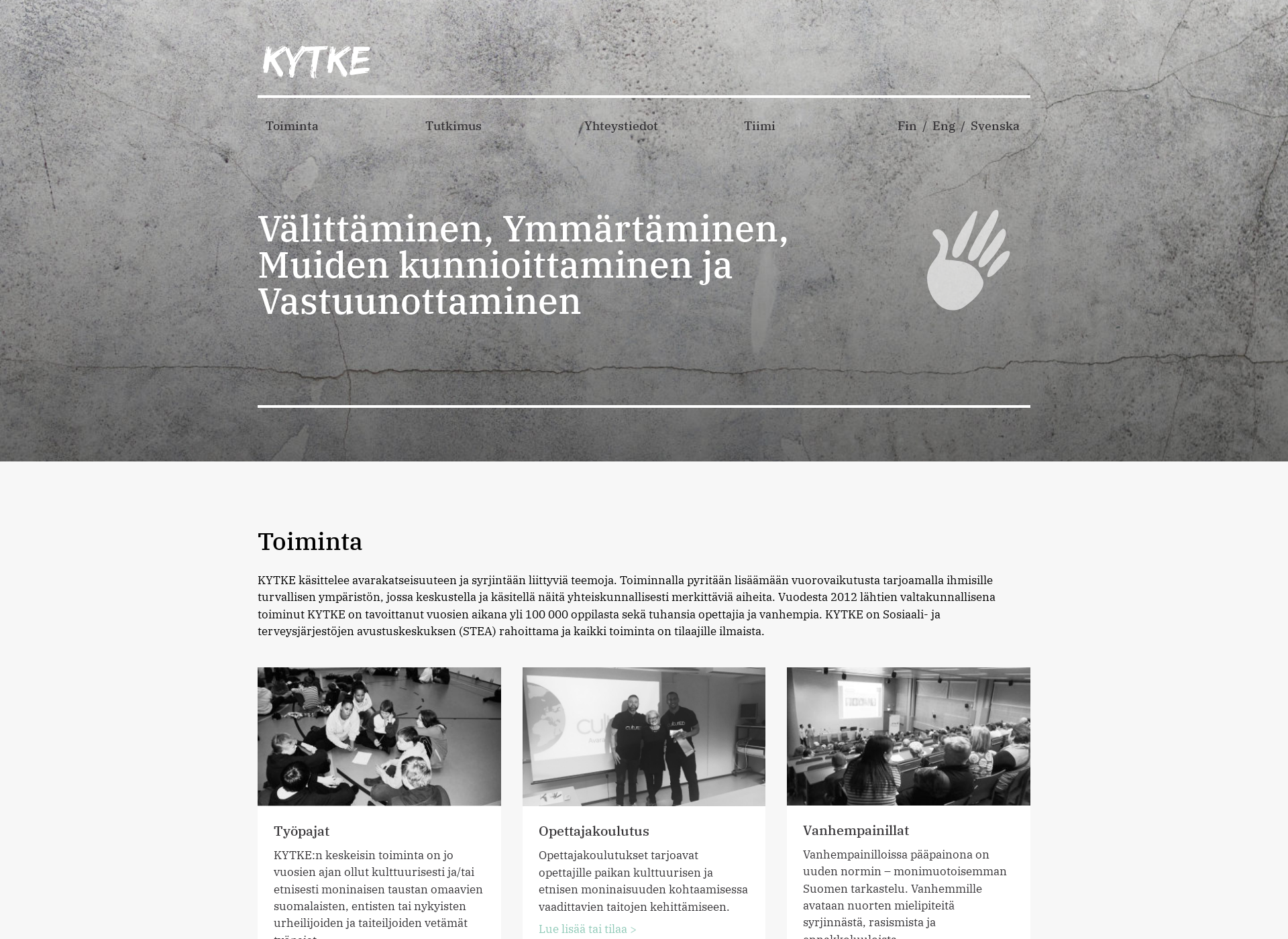 Skärmdump för kytke.fi