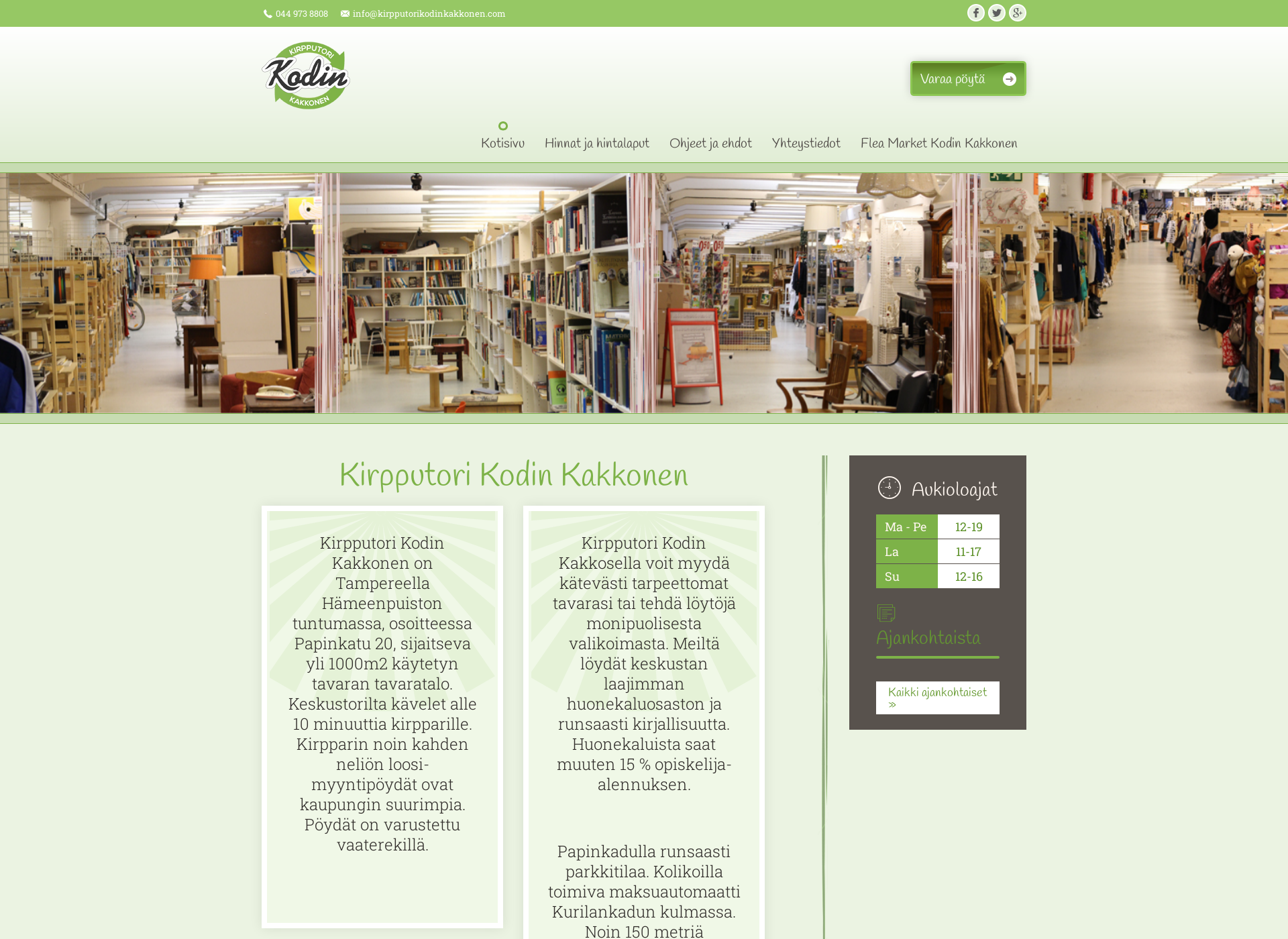 Screenshot for kyttalankirppis.fi