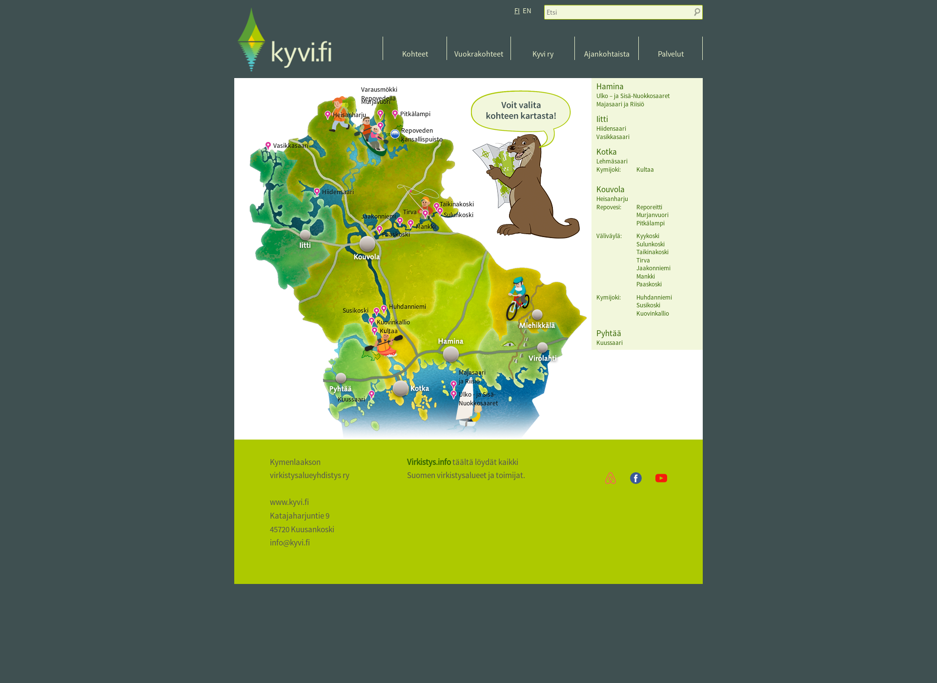 Screenshot for kyvi.fi