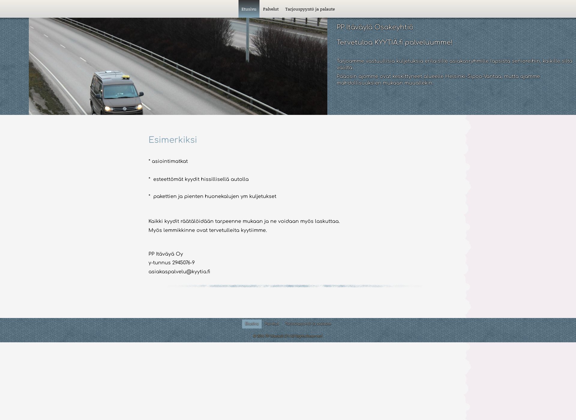 Screenshot for kyytia.fi