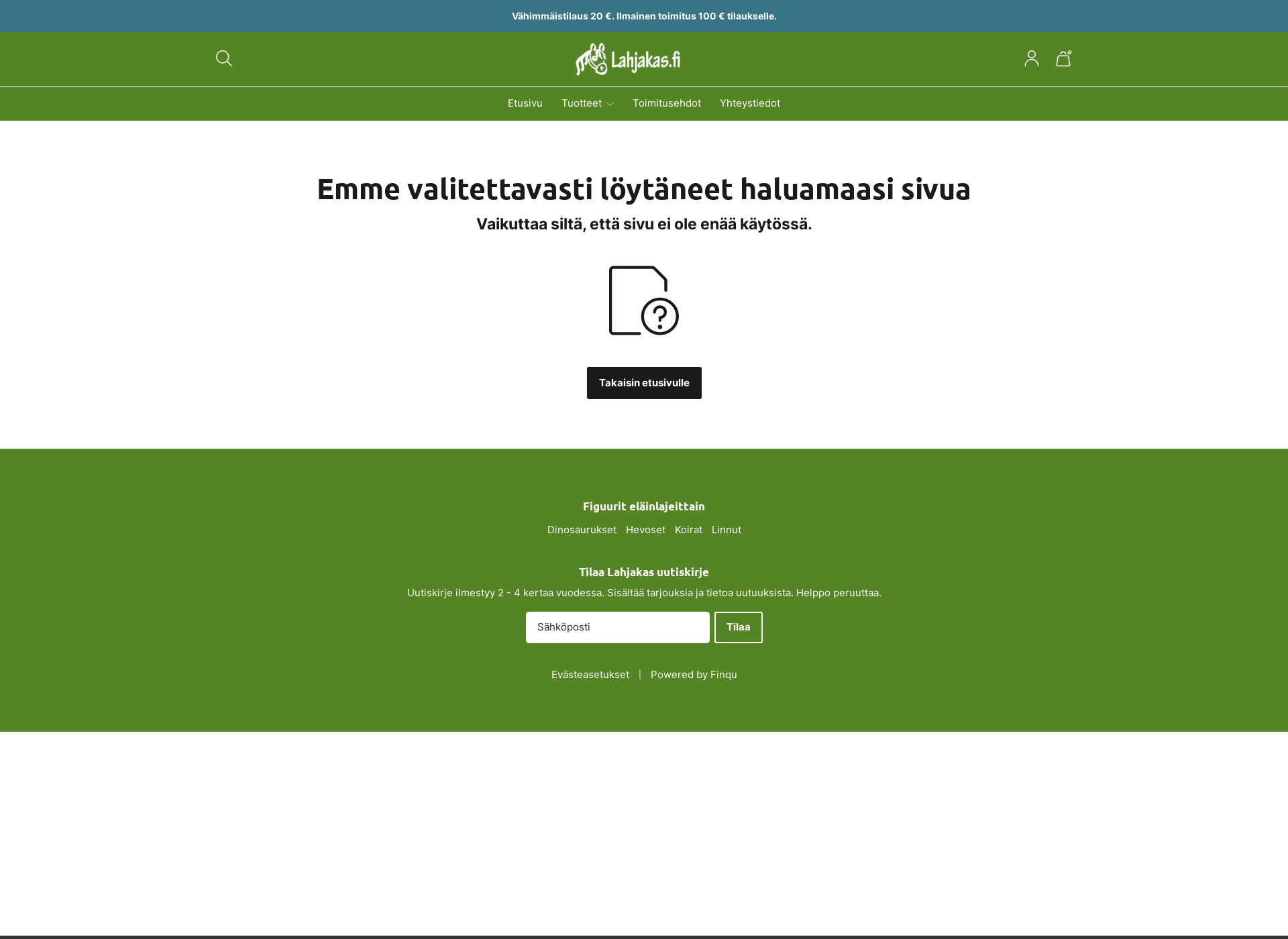 Skärmdump för käsinukke.fi