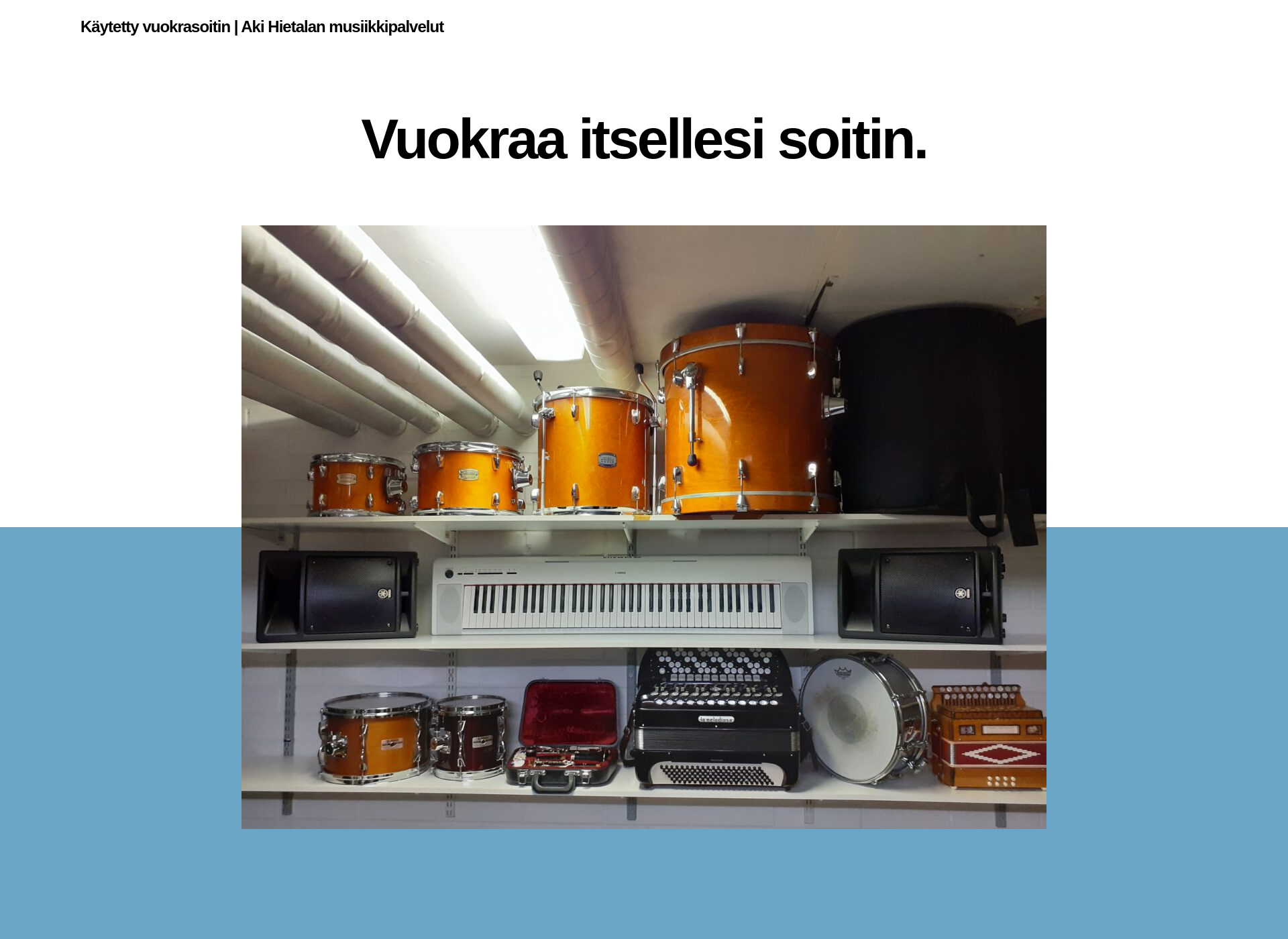 Skärmdump för käytettyvuokrasoitin.fi