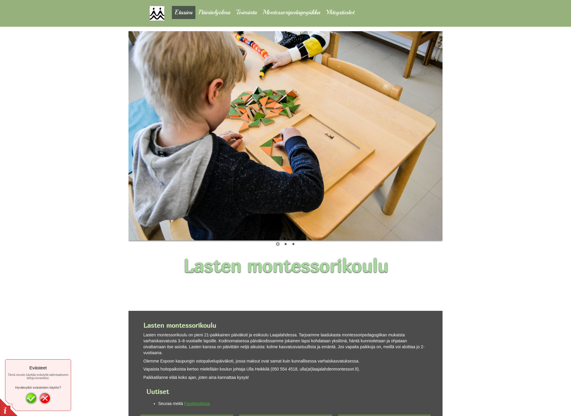 Screenshot for laajalahdenmontessori.fi