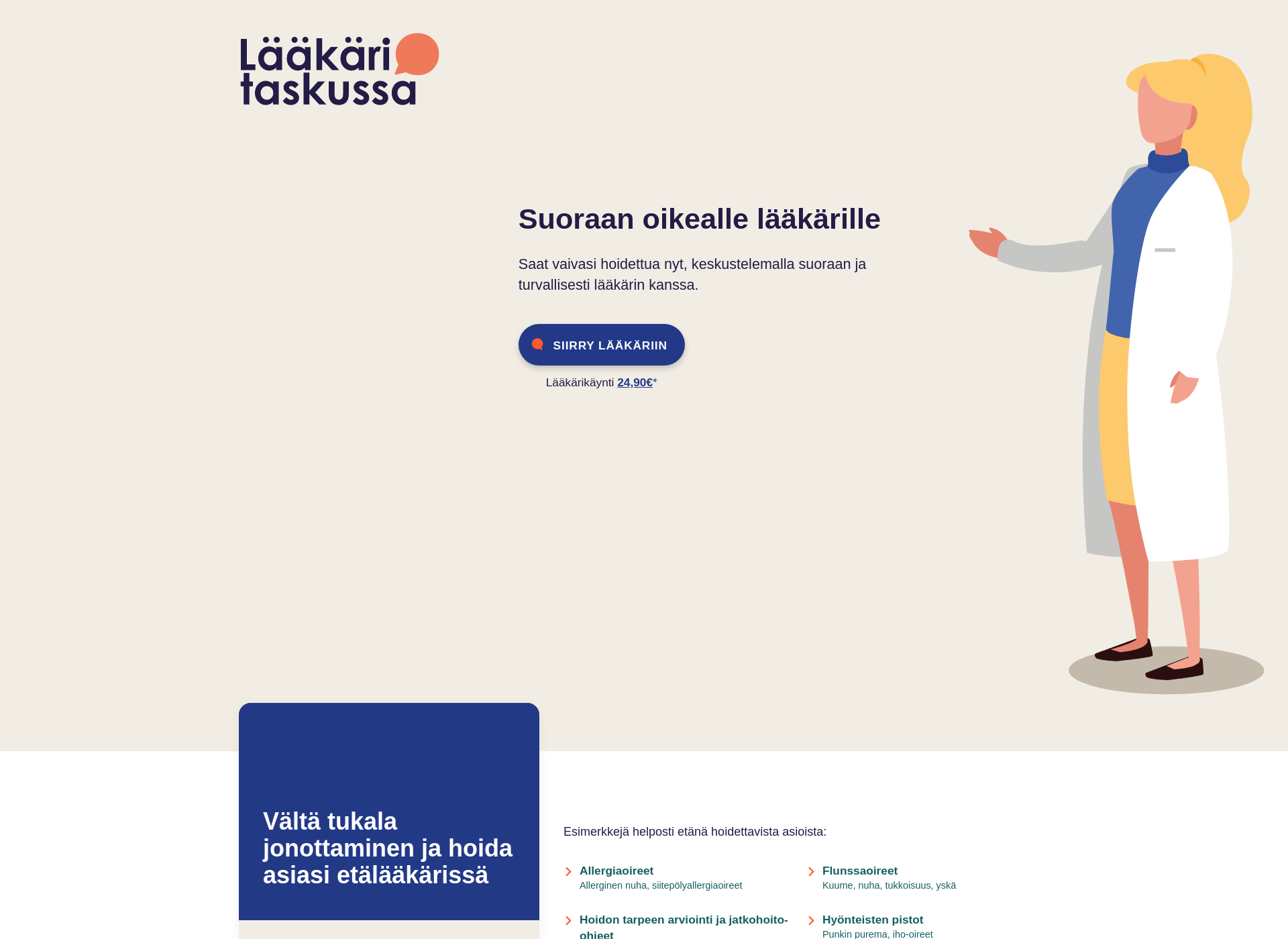 Screenshot for laakaritaskussa.fi