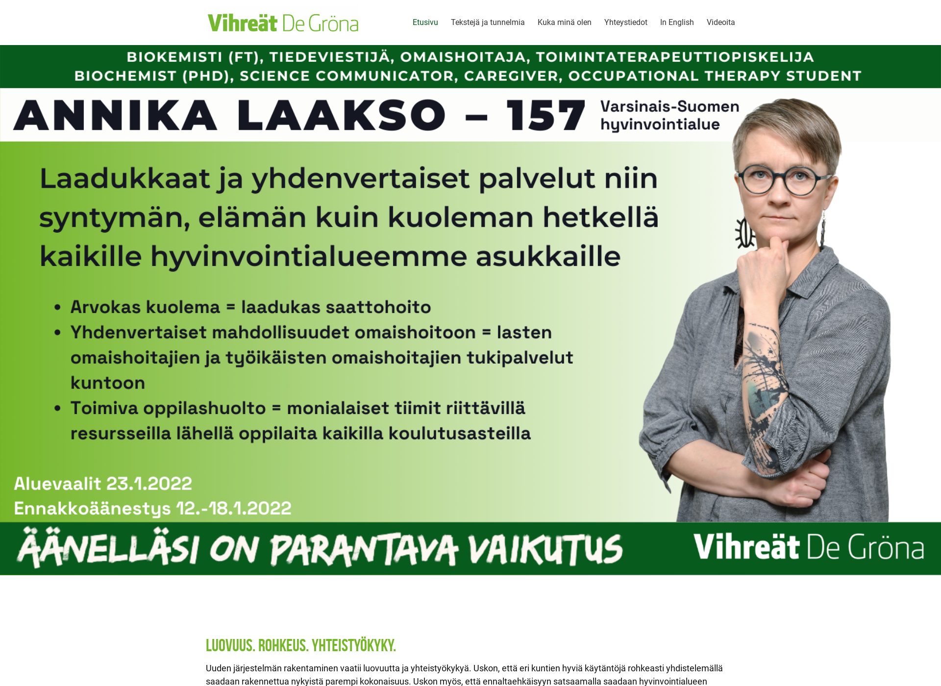Screenshot for laaksoa.fi