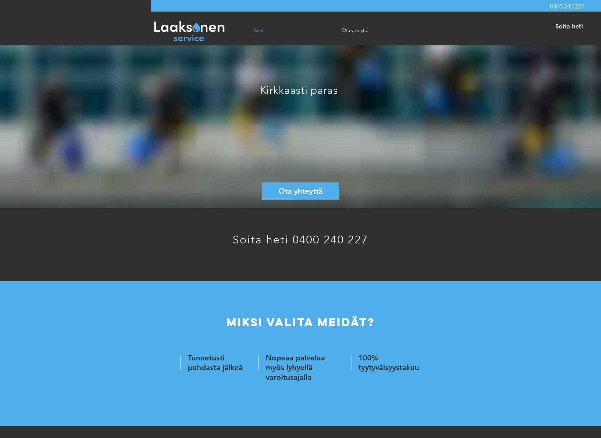 Skärmdump för laaksonenservice.fi