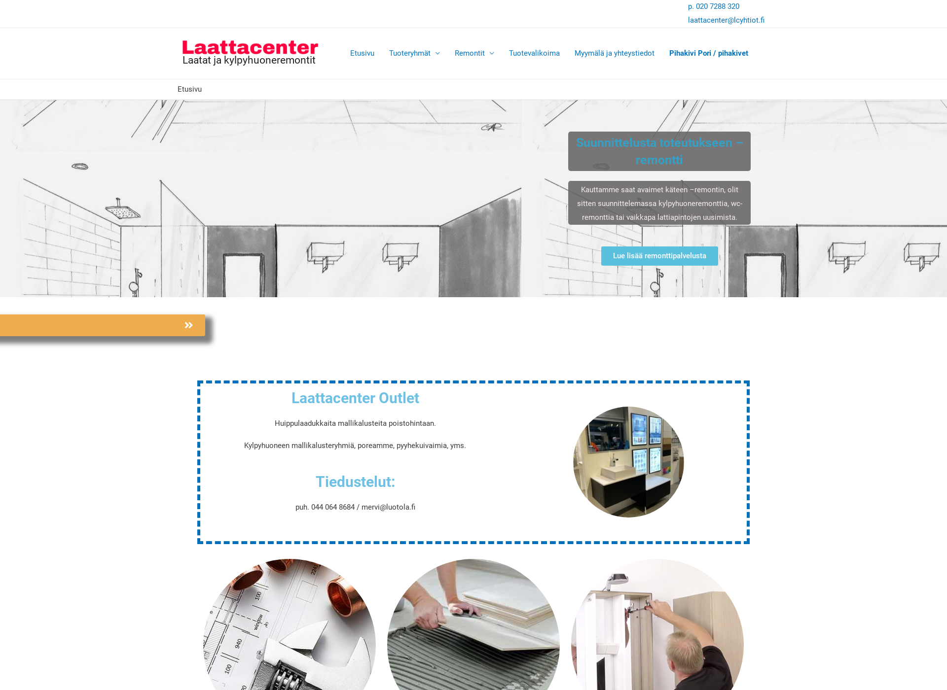 Screenshot for laattacenterkoti.fi