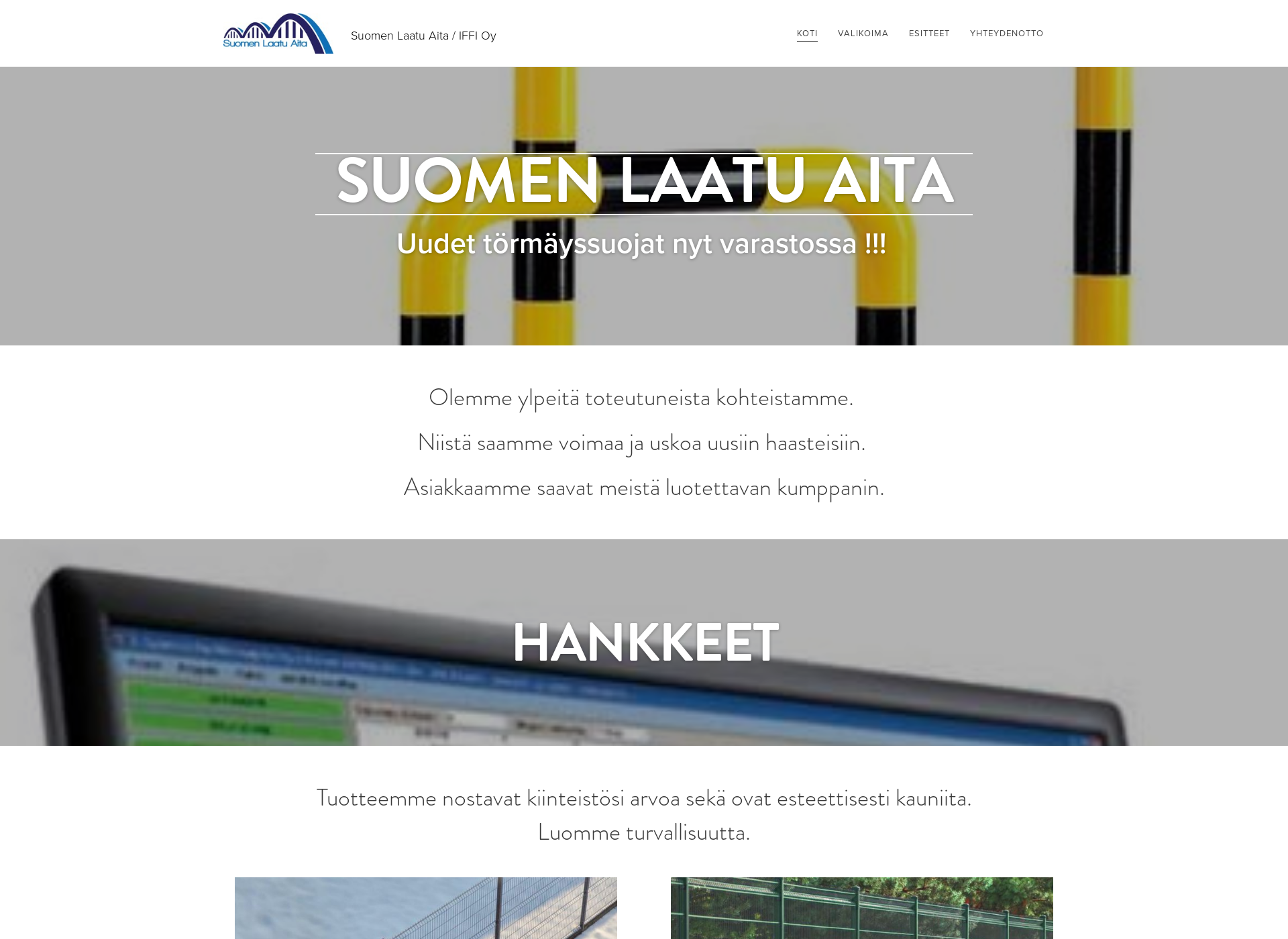 Skärmdump för laatuaita.fi