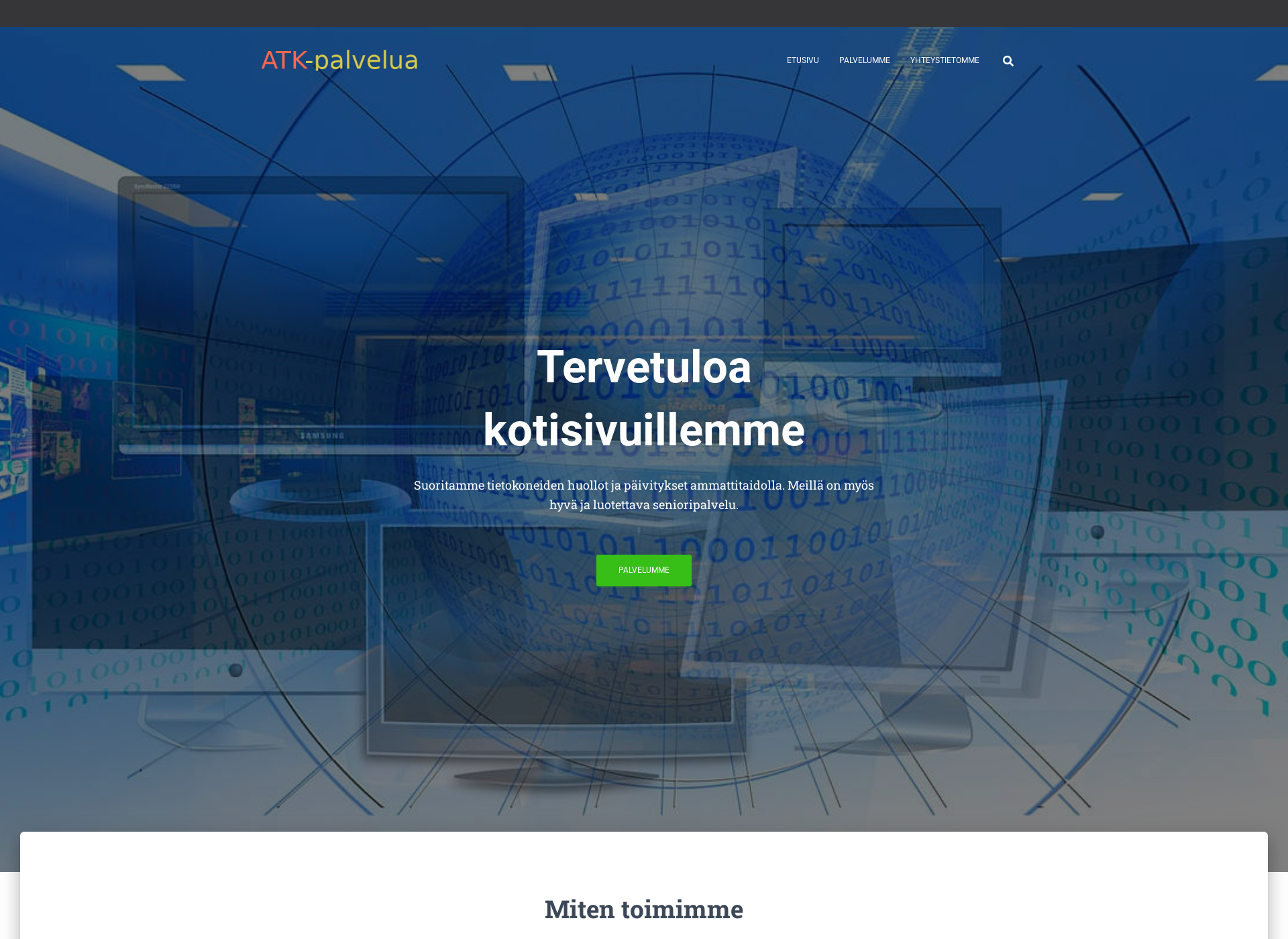 Skärmdump för laatukorjaus.fi