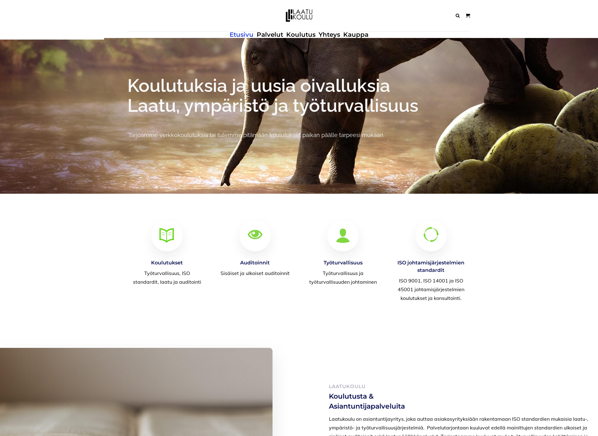 Skärmdump för laatukoulu.fi
