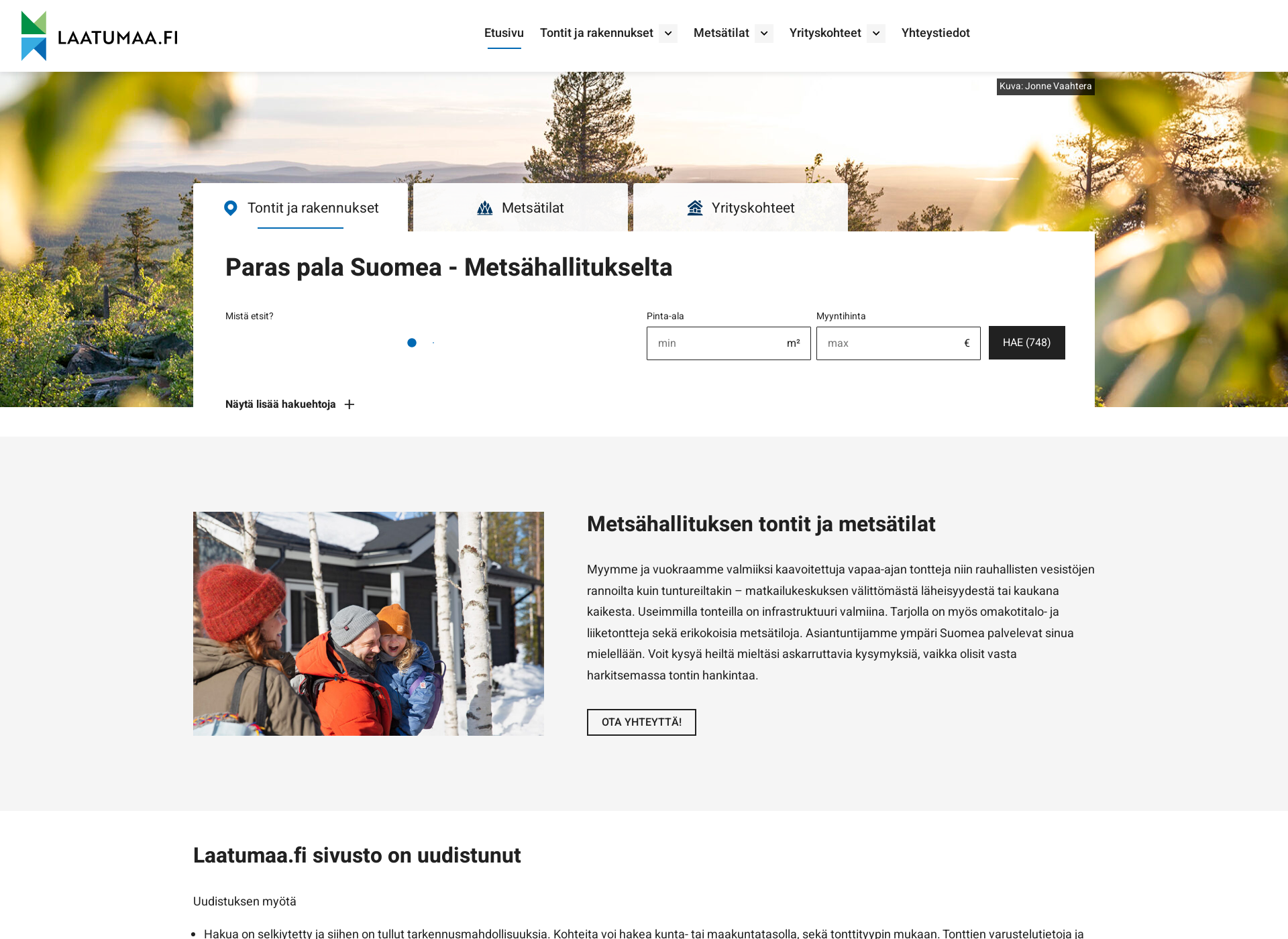 Screenshot for laatumaa.fi