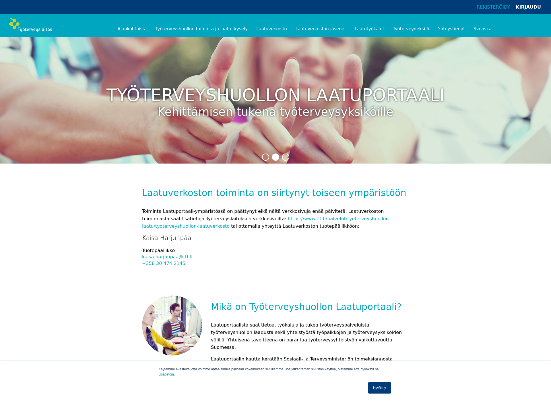 Screenshot for laatuportaali.fi