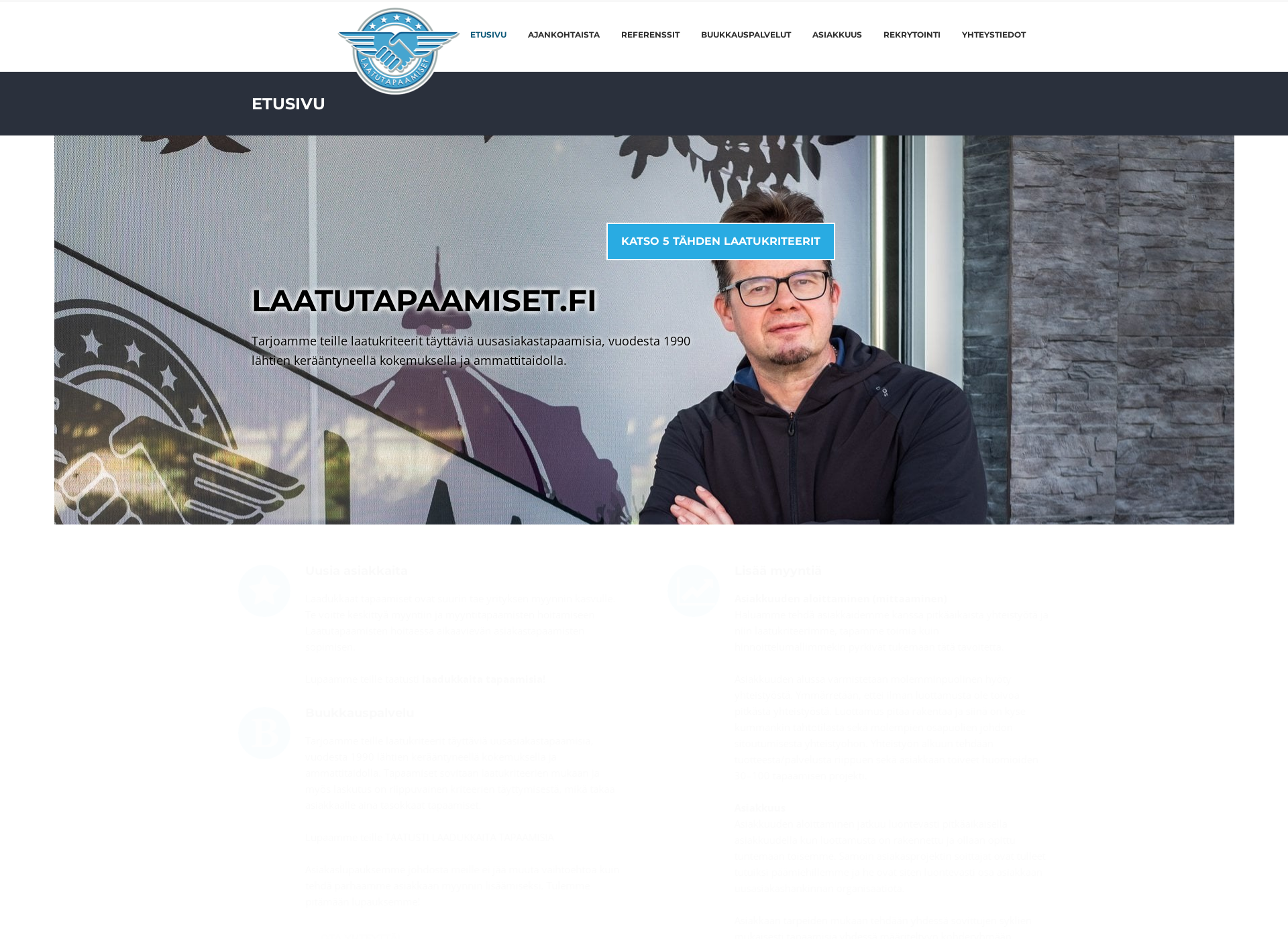 Screenshot for laatutapaamiset.fi