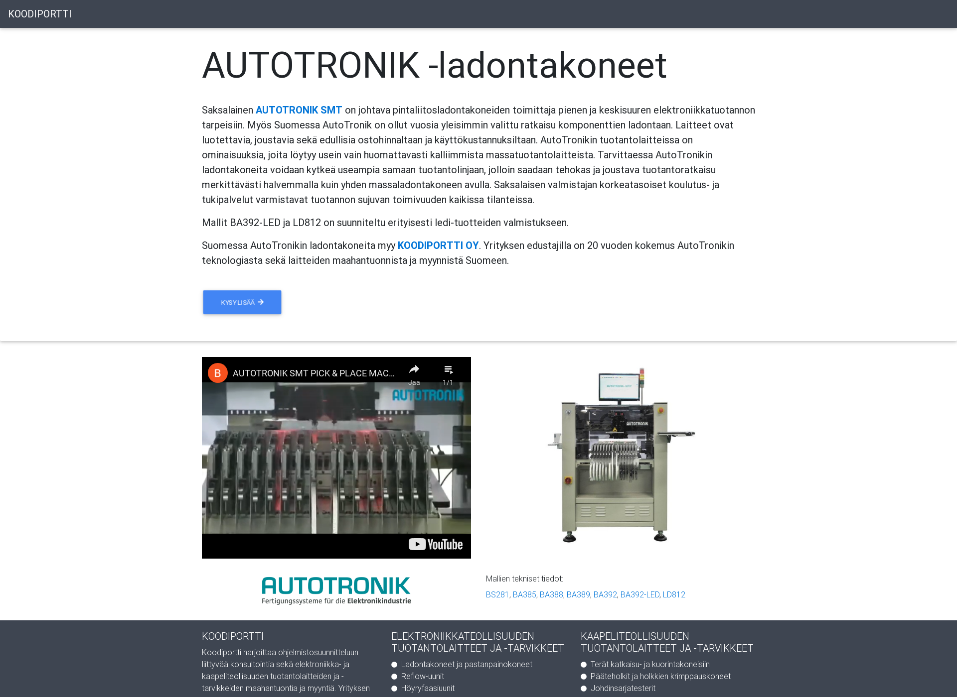 Screenshot for ladontakone.fi