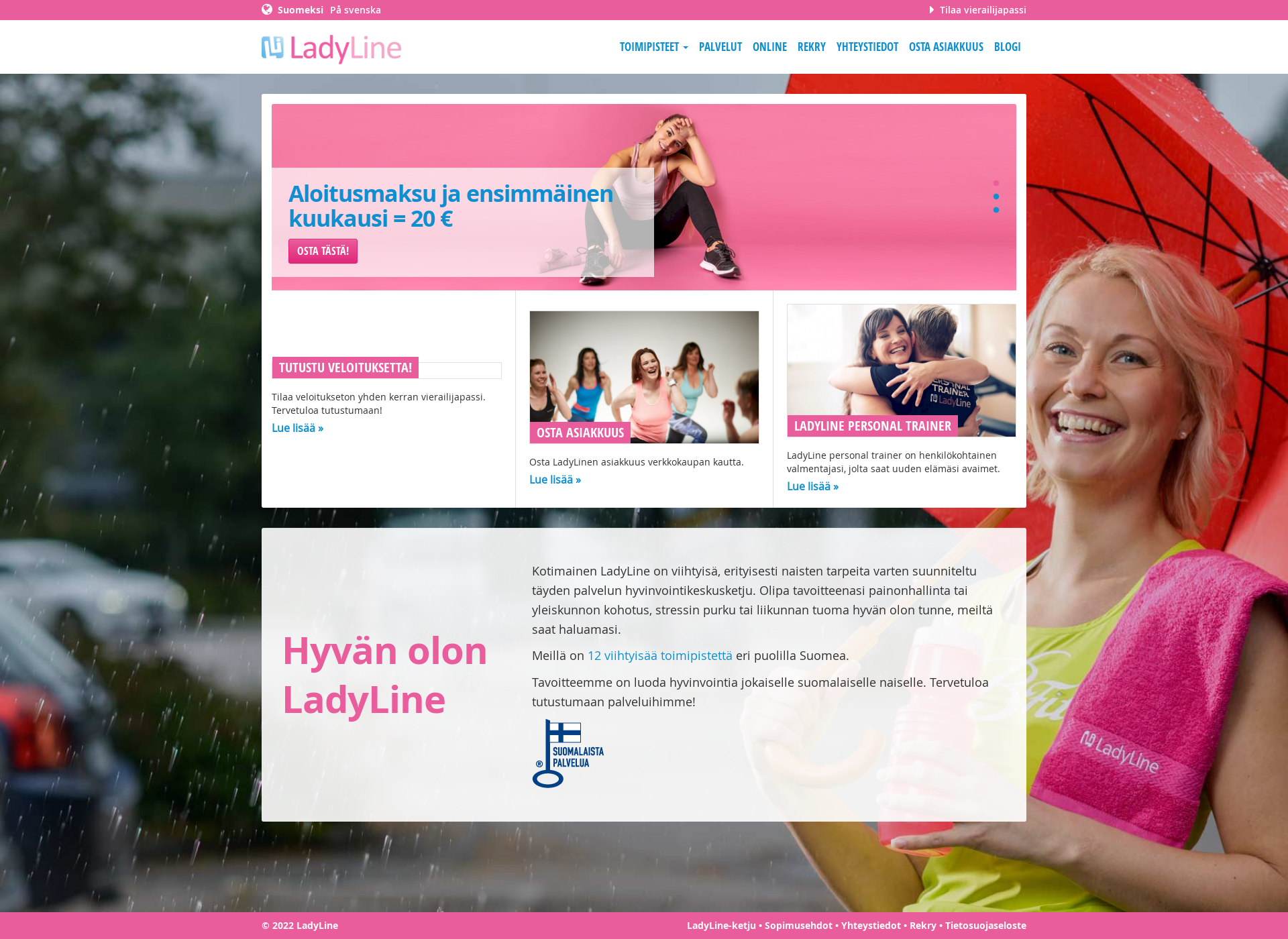 Skärmdump för ladylineshop.fi