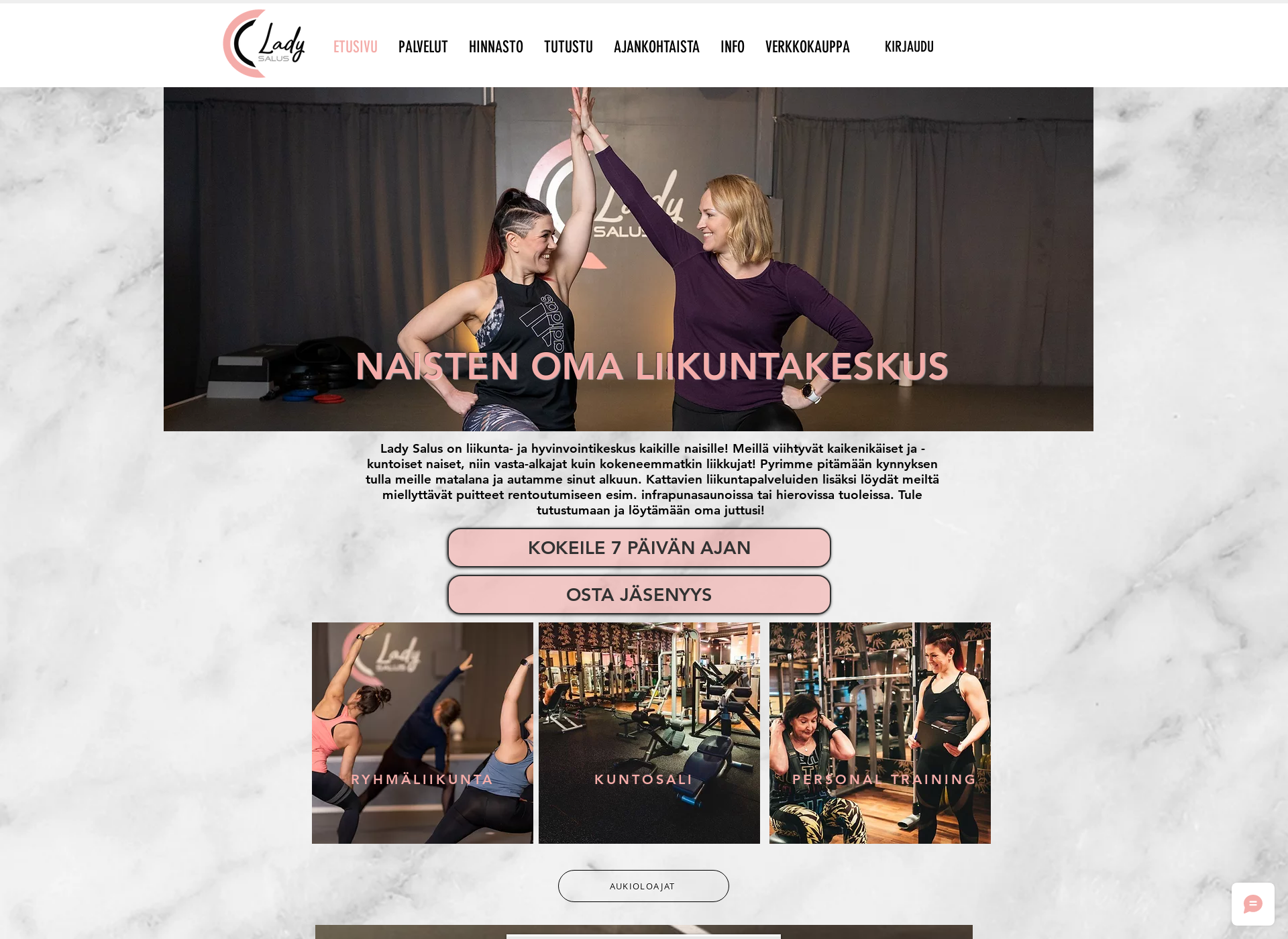 Screenshot for ladysalus.fi