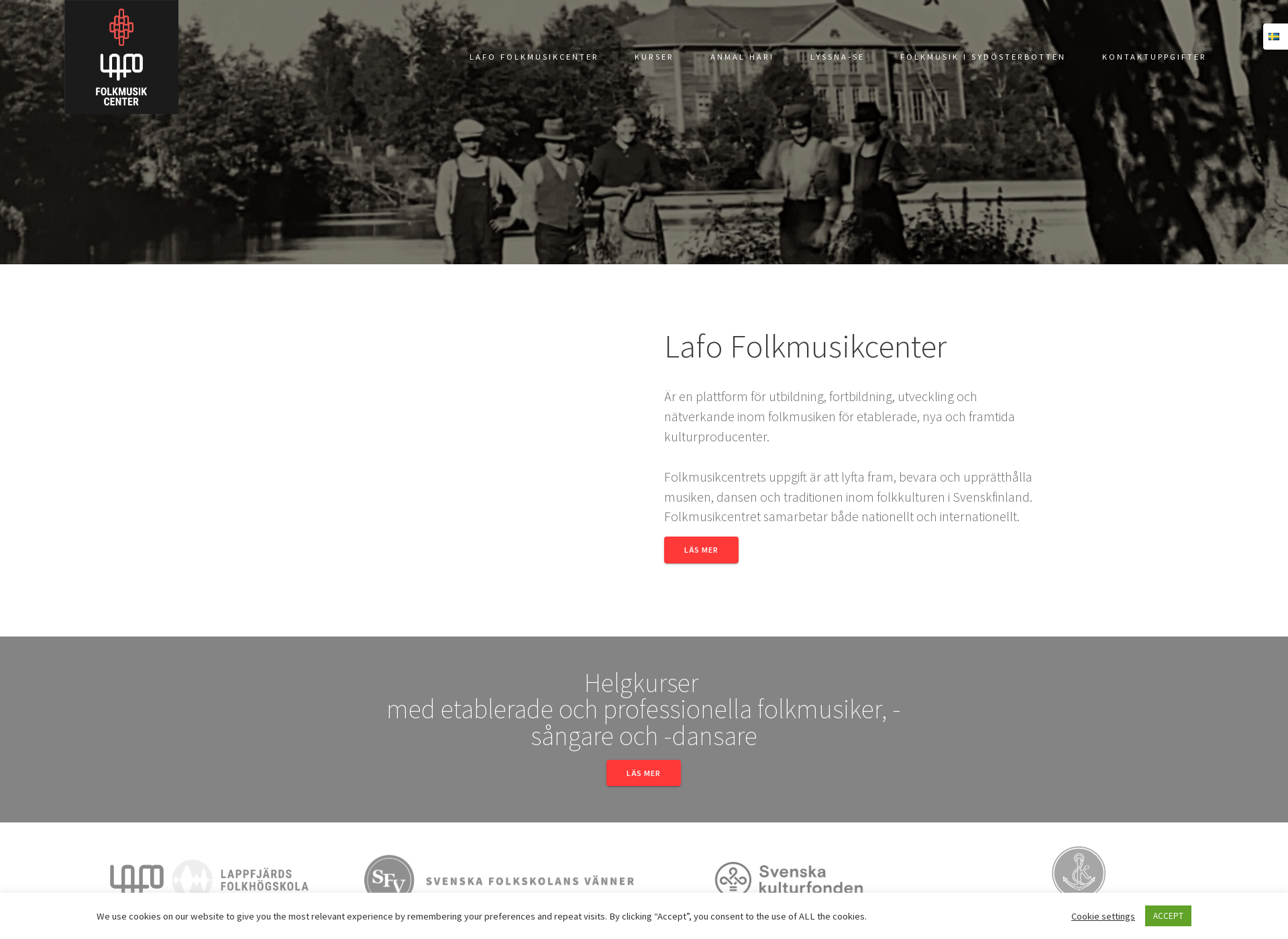 Screenshot for lafofolkmusikcenter.fi