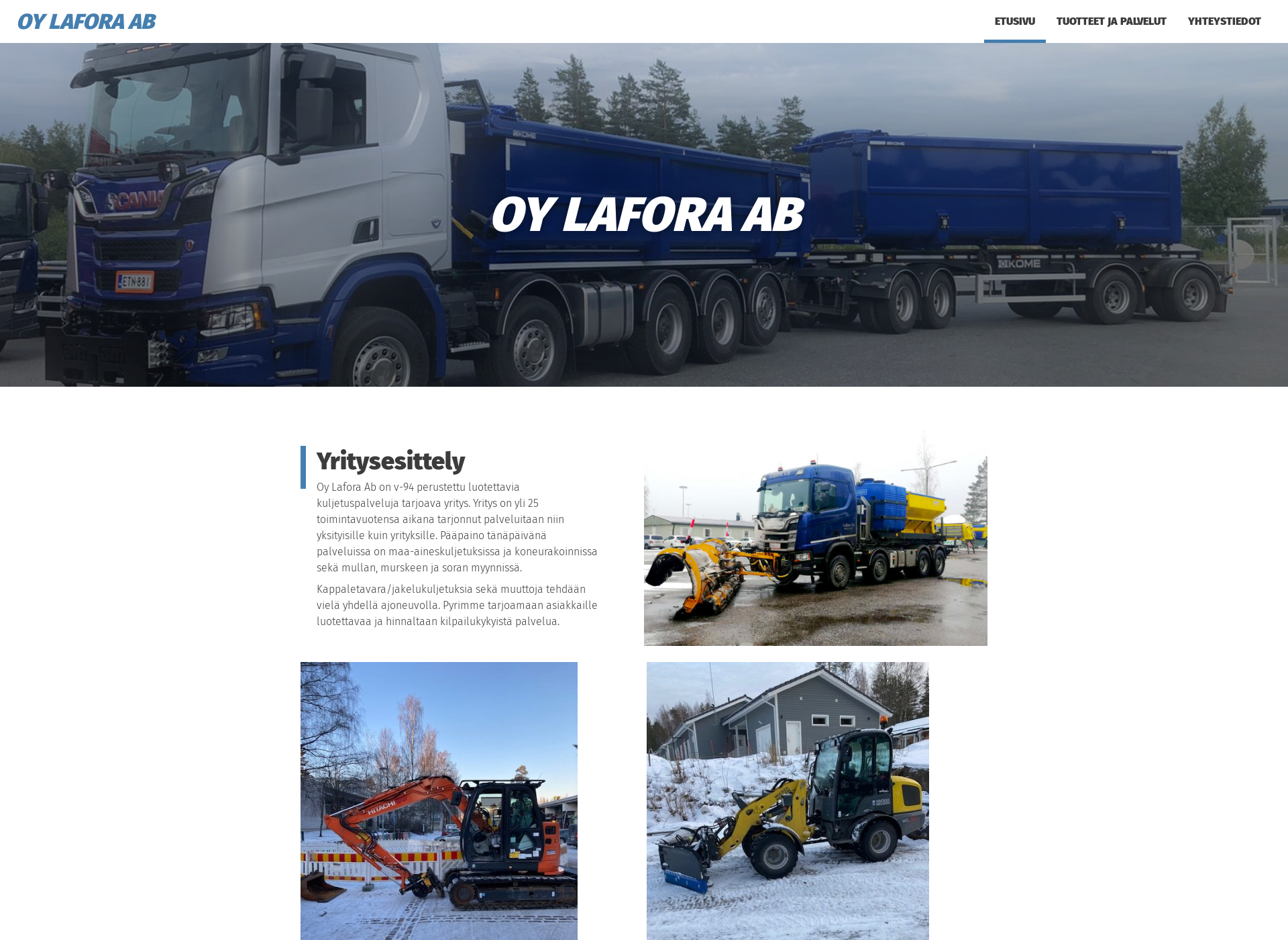 Screenshot for lafora.fi