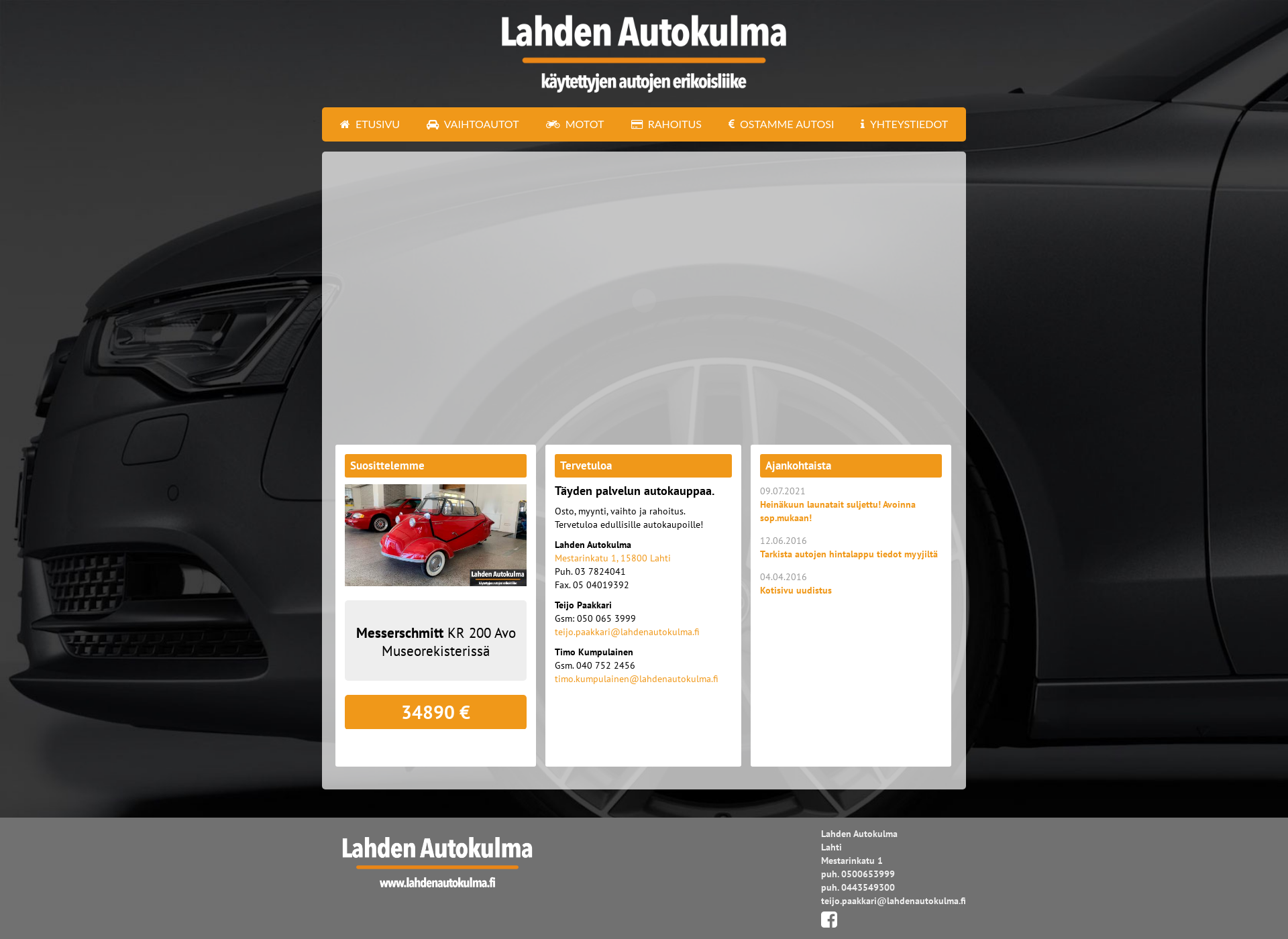 Skärmdump för lahdenautokulma.fi