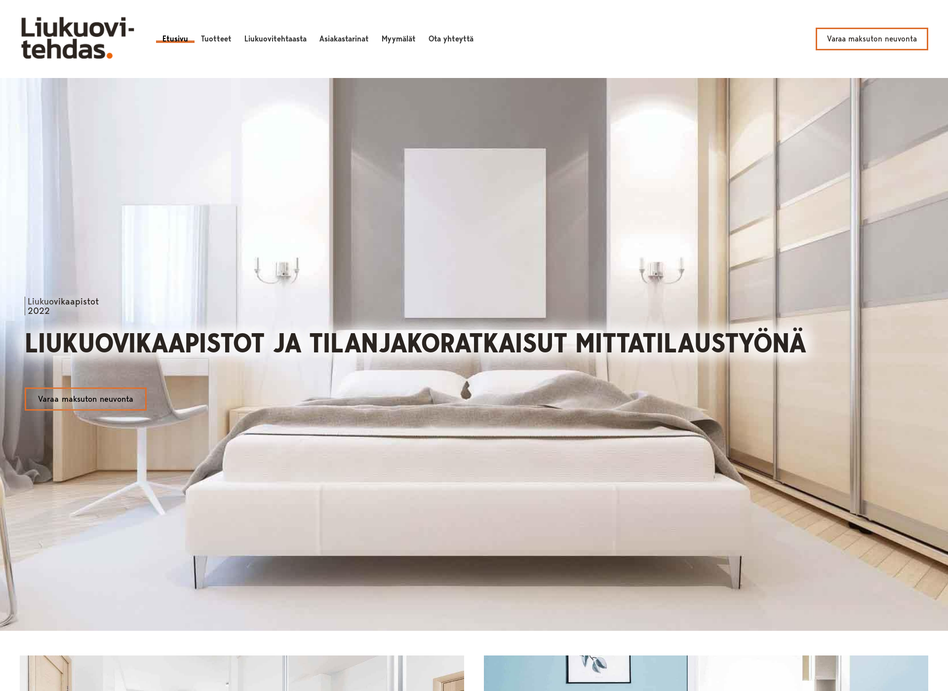 Skärmdump för lahdenliukuovitehdas.fi
