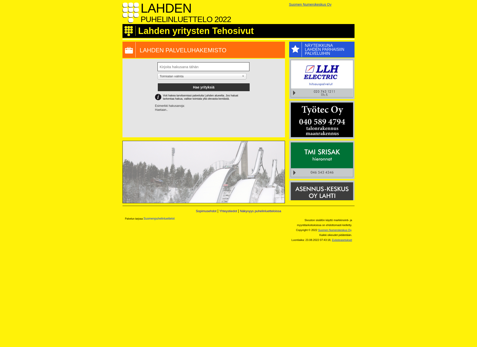 Screenshot for lahdenpuhelinluettelo.fi