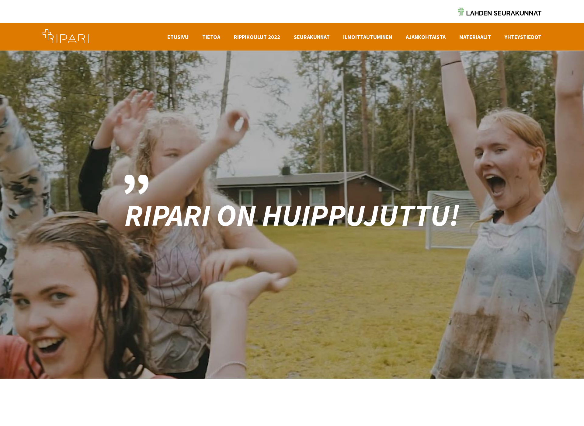Skärmdump för lahdenrippikoulut.fi