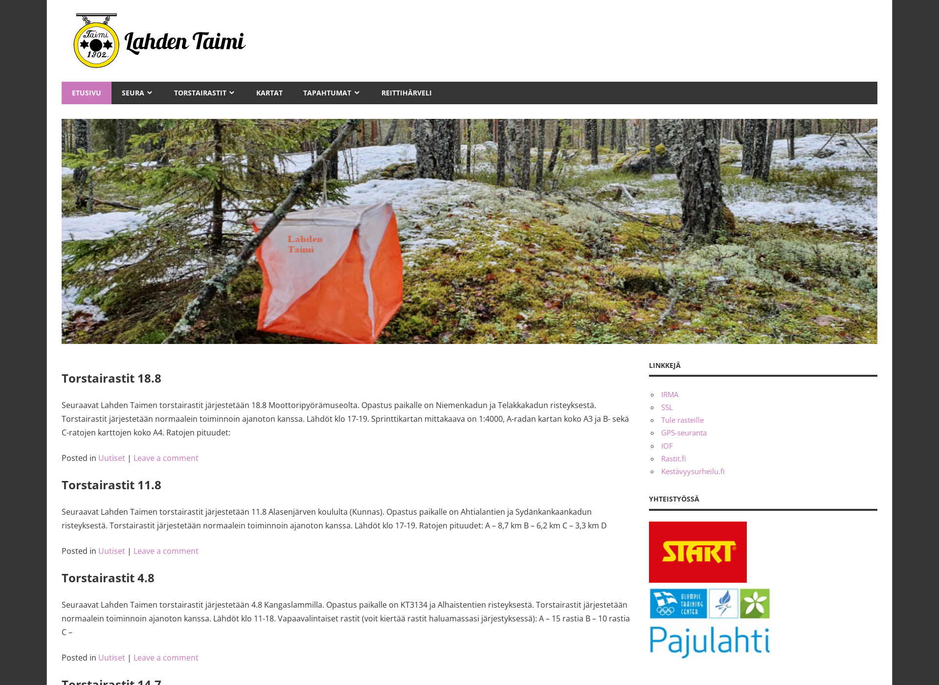 Screenshot for lahdentaimi.fi
