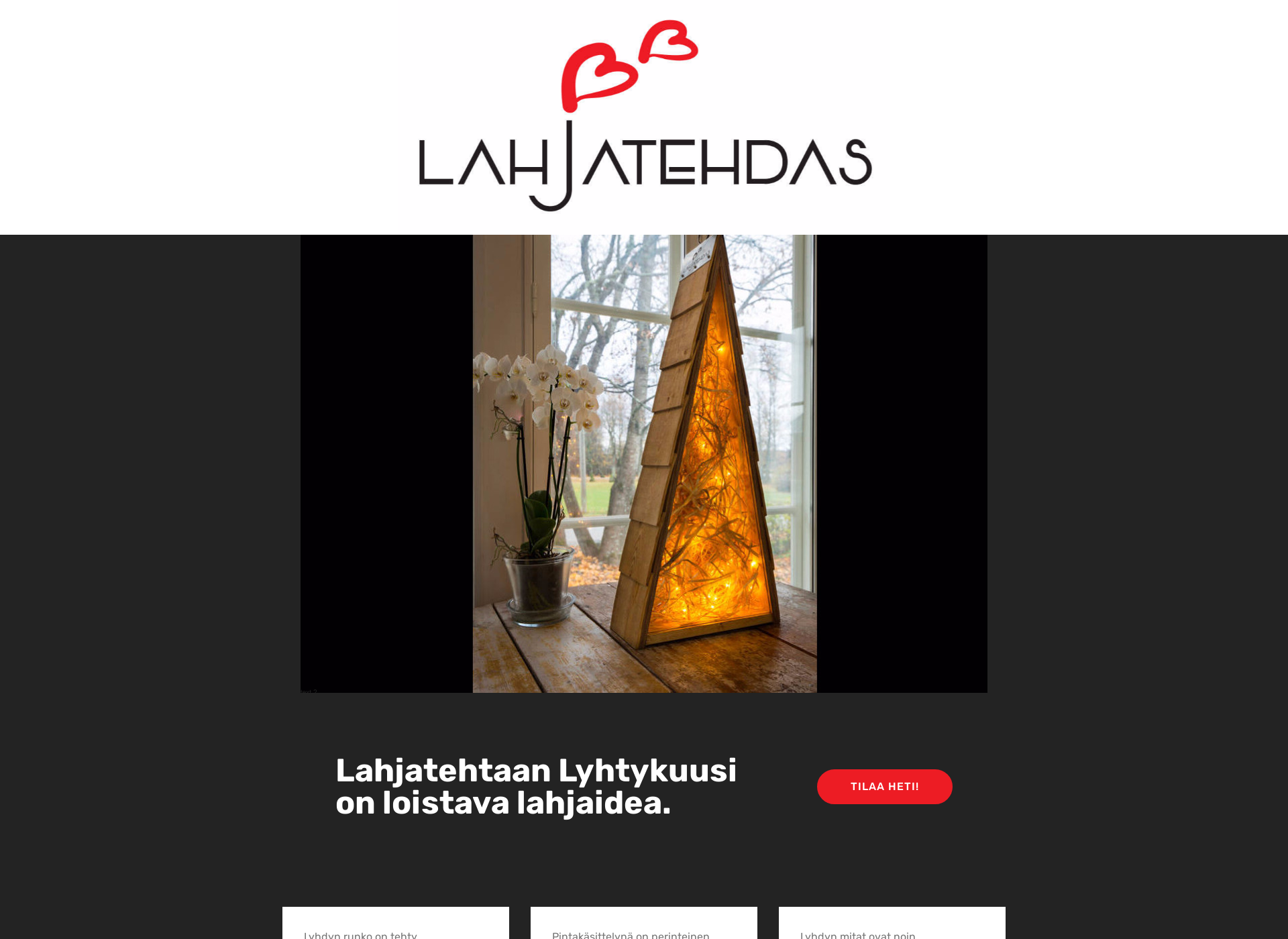 Screenshot for lahjatehdas.fi