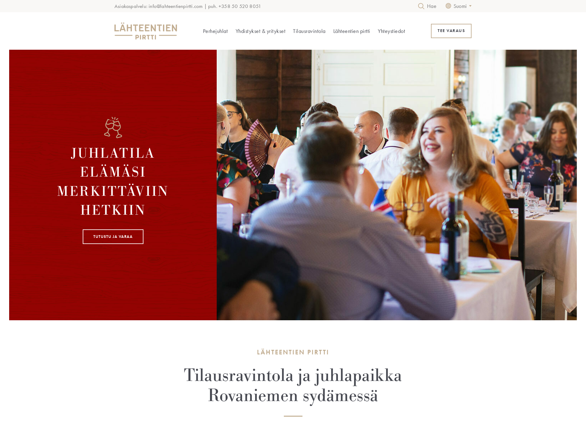 Screenshot for lahteentienpirtti.fi