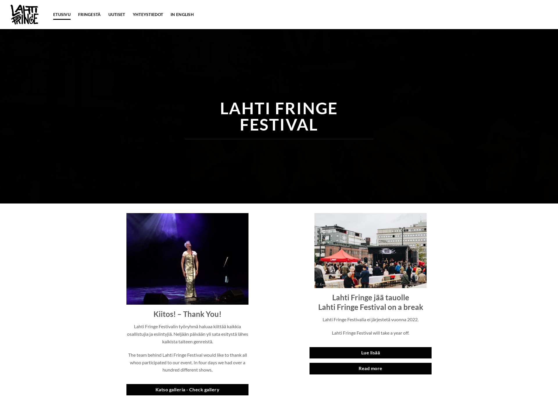 Screenshot for lahtifringe.fi