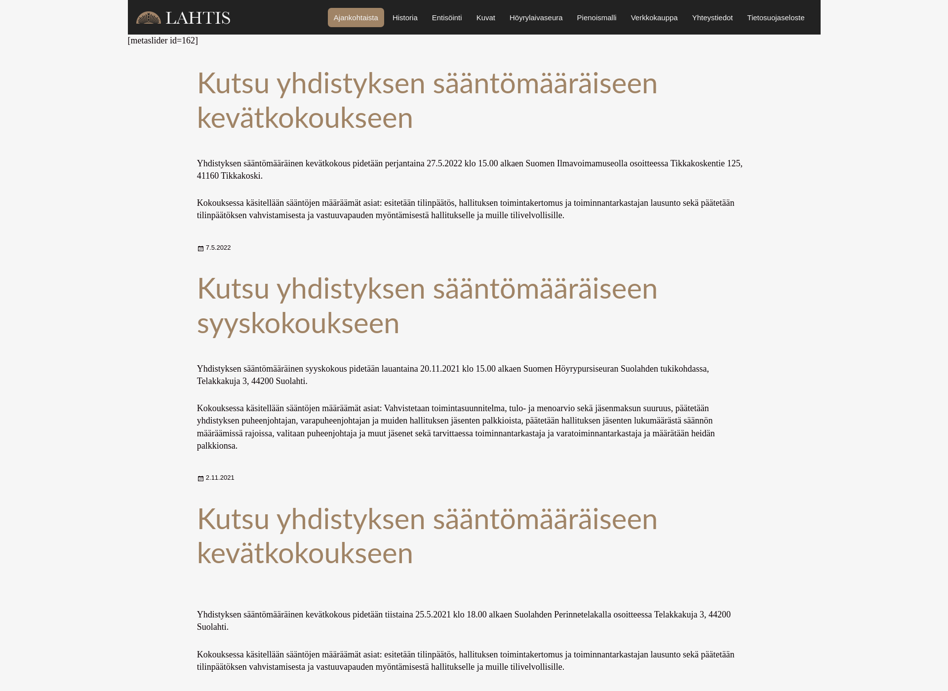 Screenshot for lahtis.fi