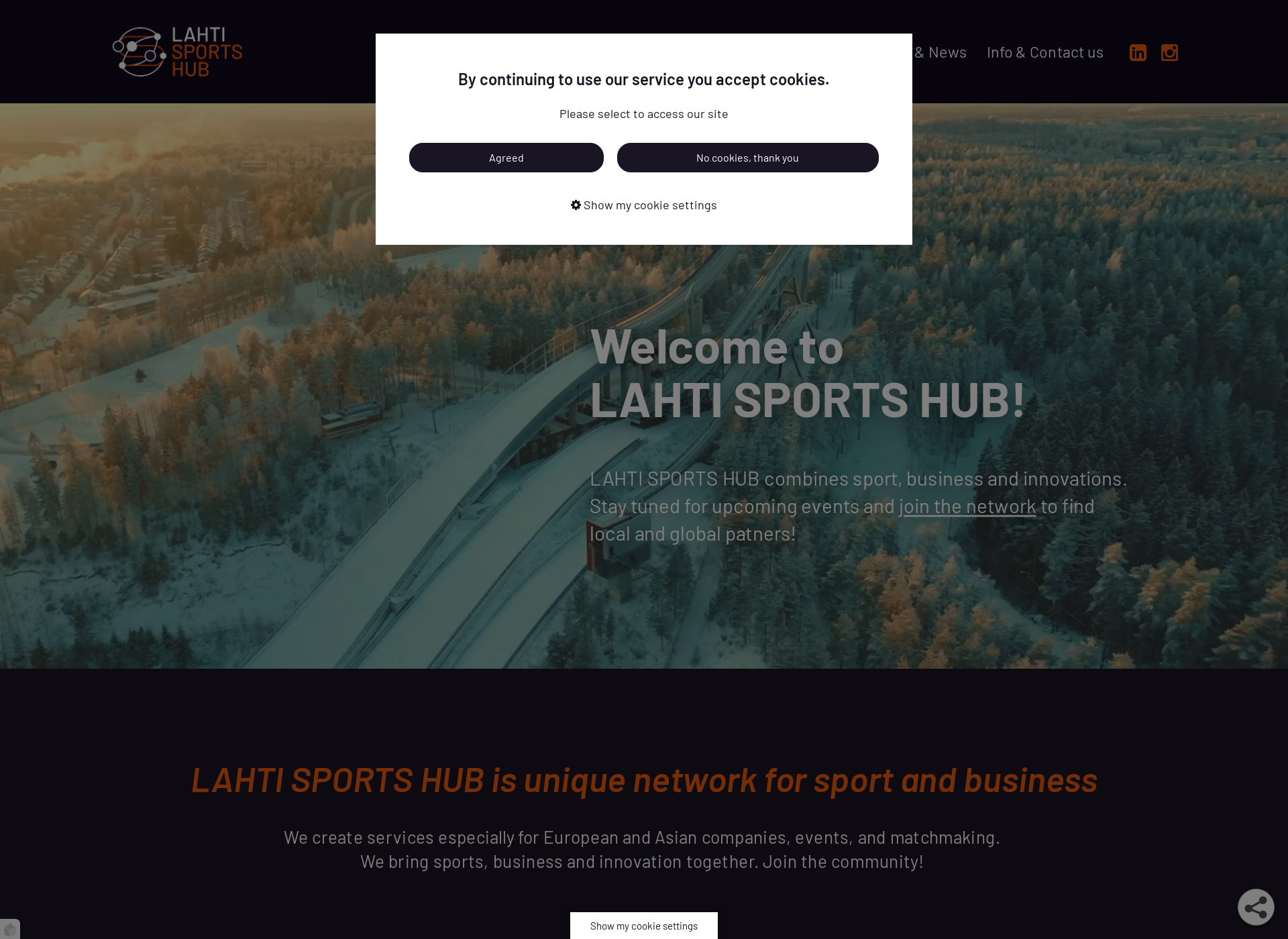 Screenshot for lahtisportshub.fi