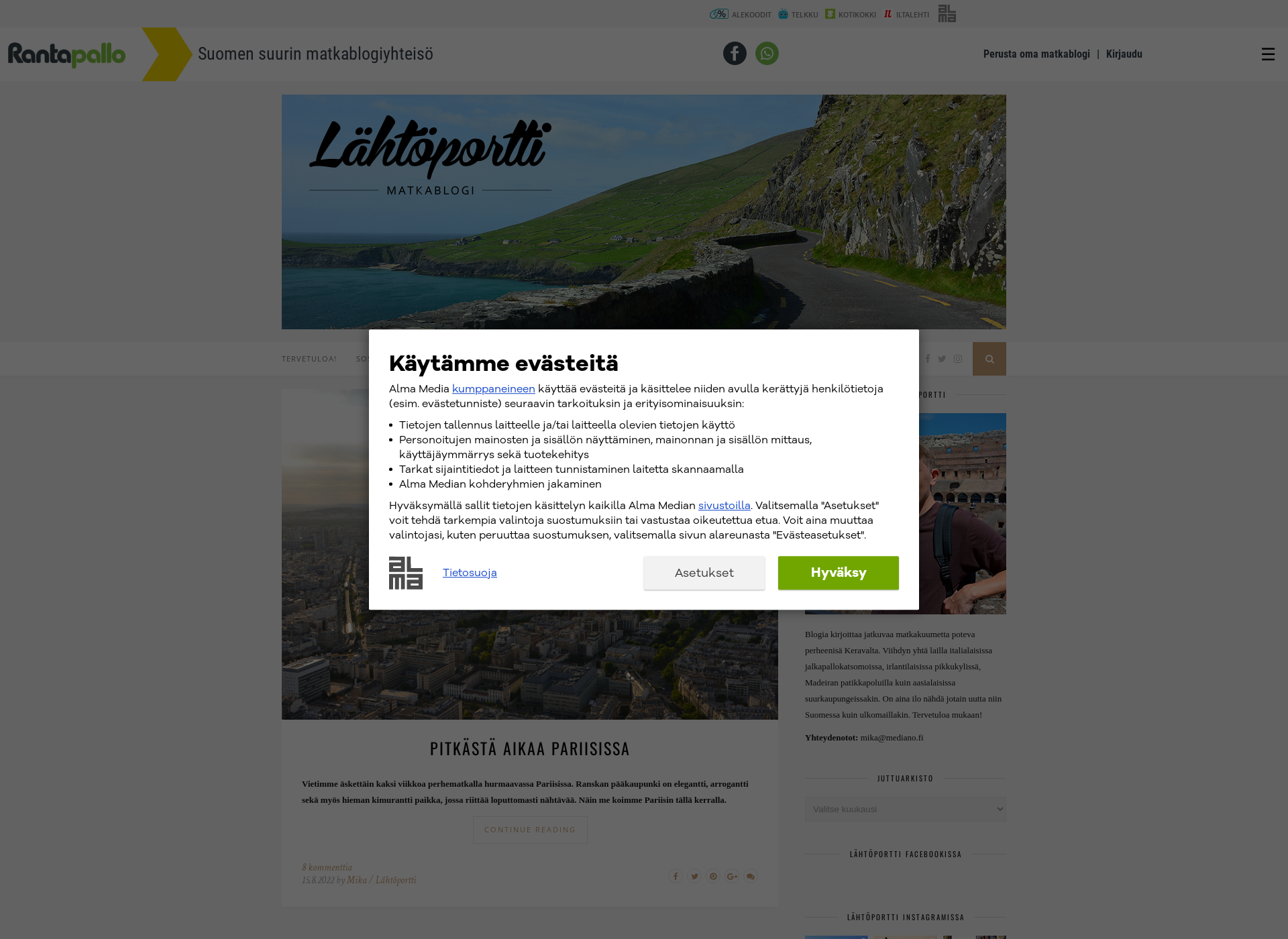 Skärmdump för lahtoportti.fi