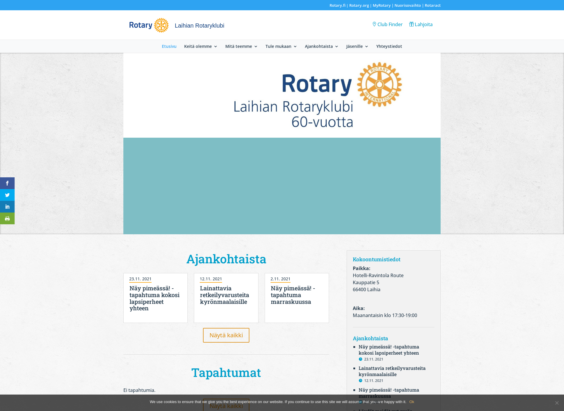 Screenshot for laihianrotaryklubi.fi