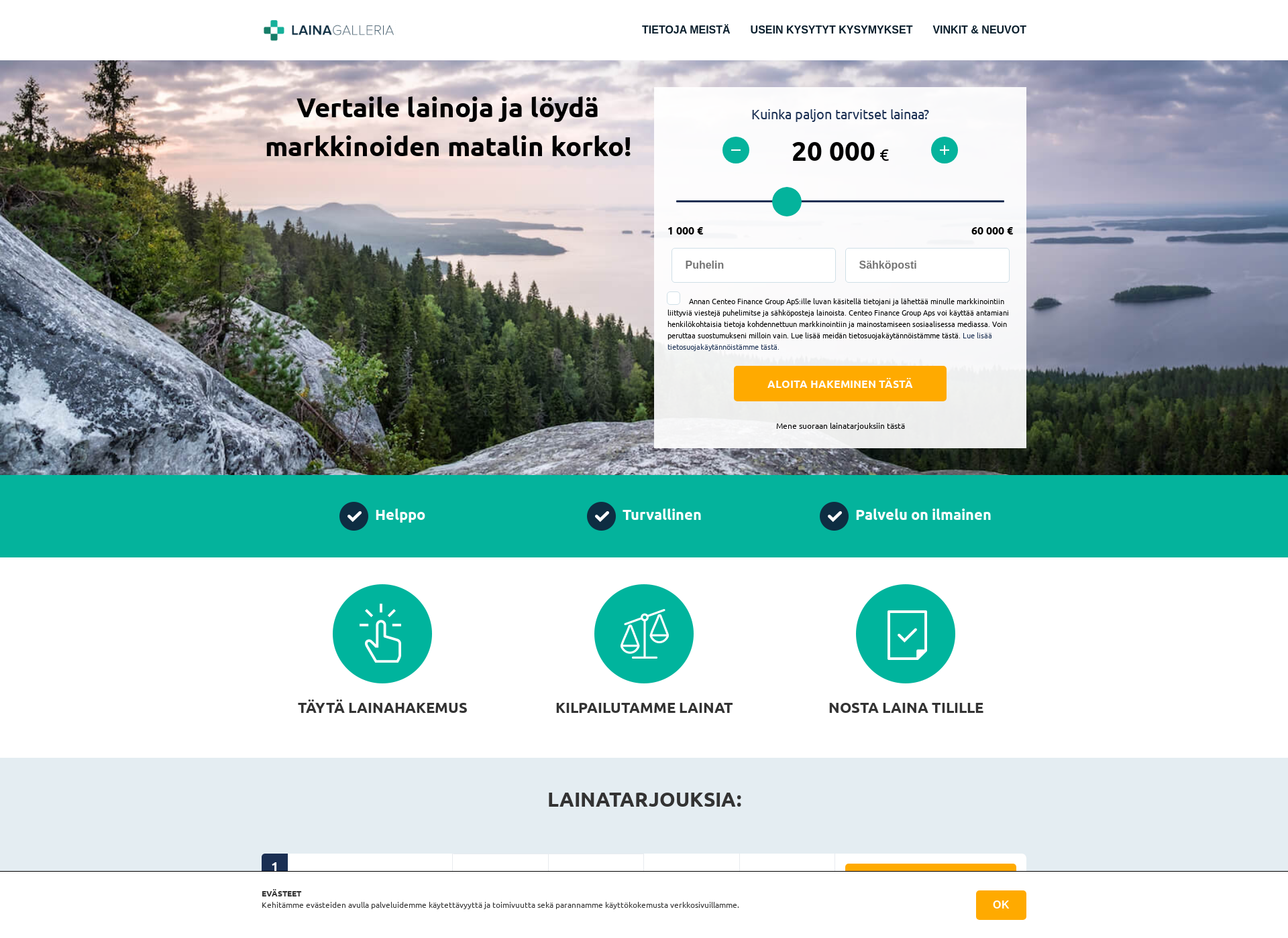 Screenshot for lainagalleria.fi
