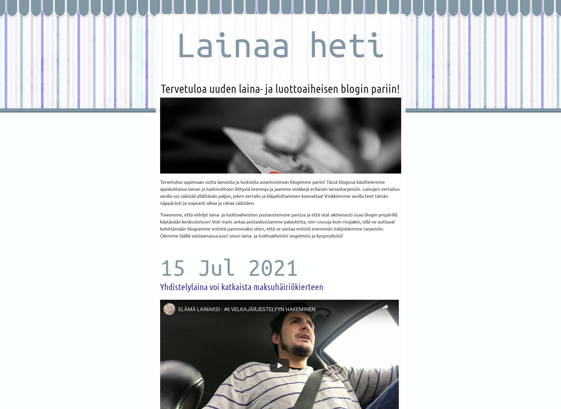 Skärmdump för lainakori.fi
