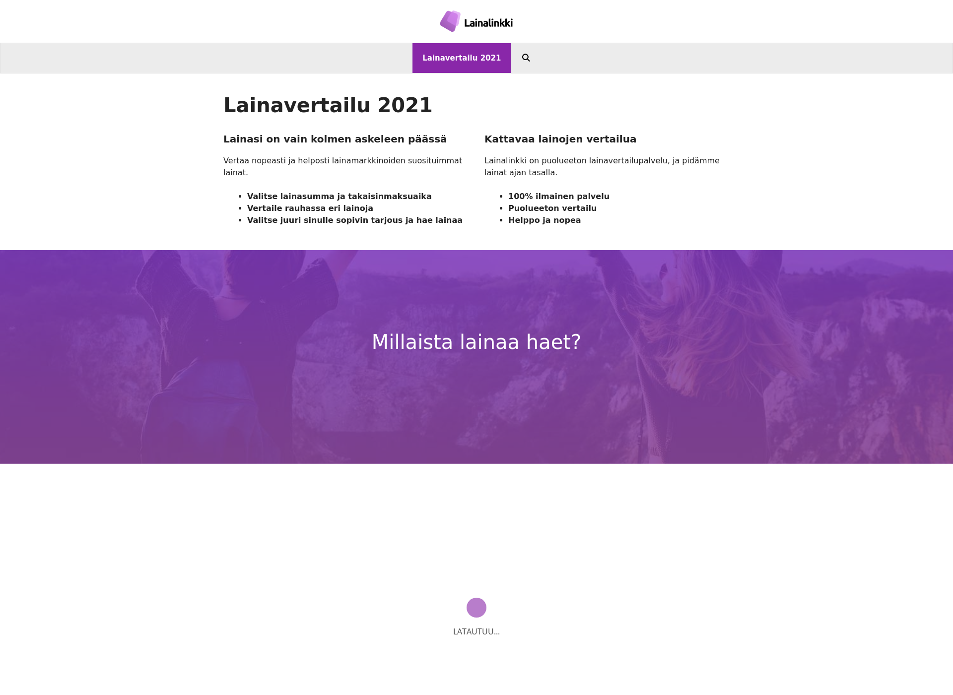 Screenshot for lainalinkki.fi
