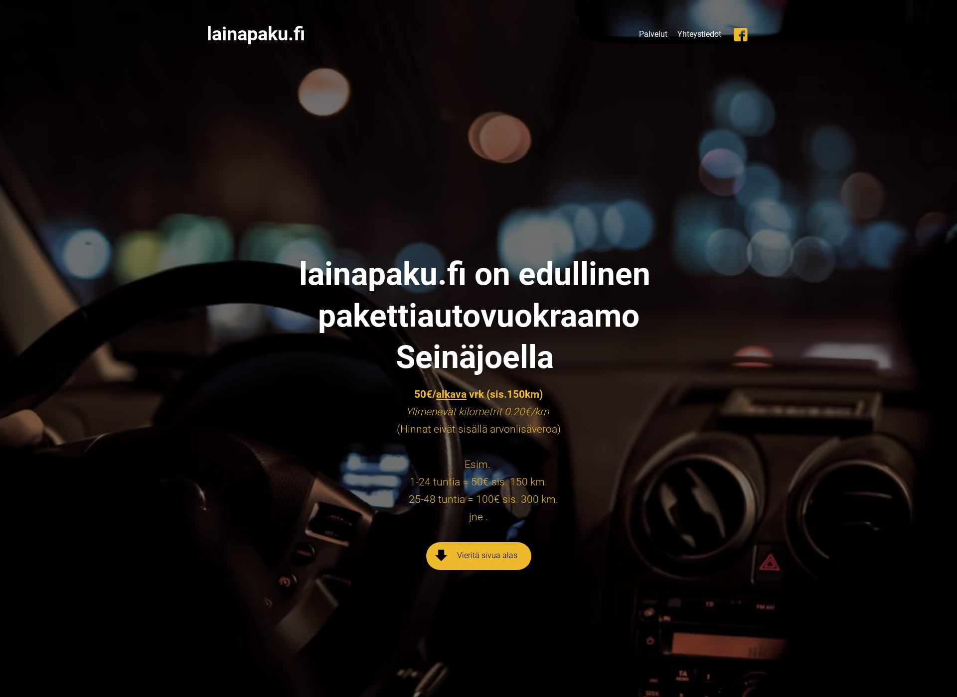 Skärmdump för lainapaku.fi
