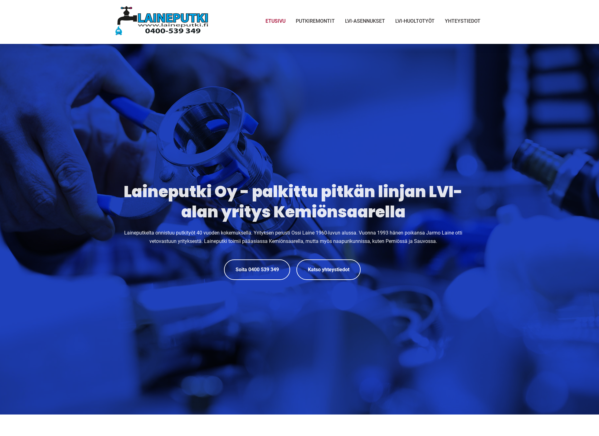 Screenshot for laineputki.fi