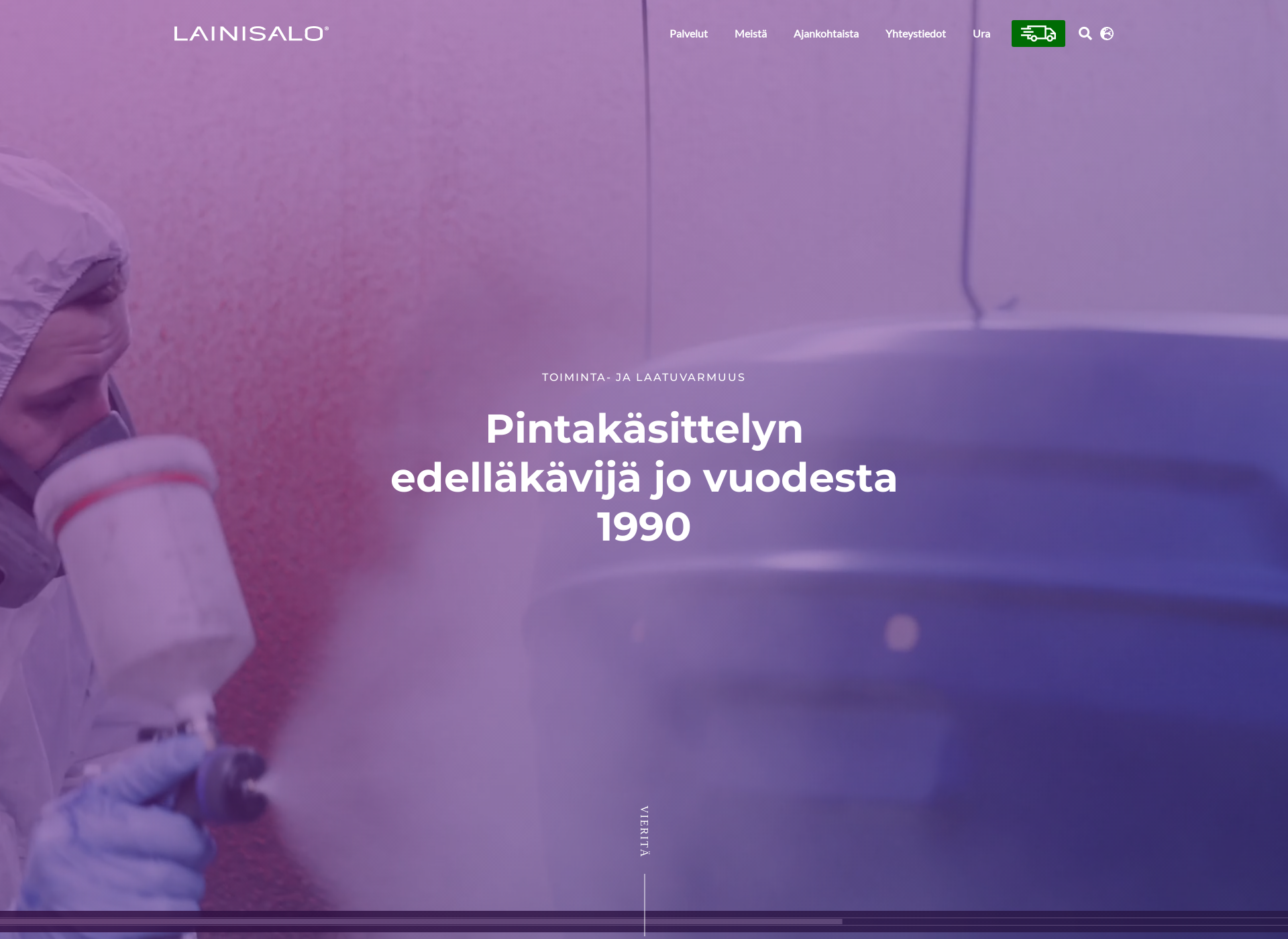 Screenshot for lainisaloteollisuusmaalaus.fi