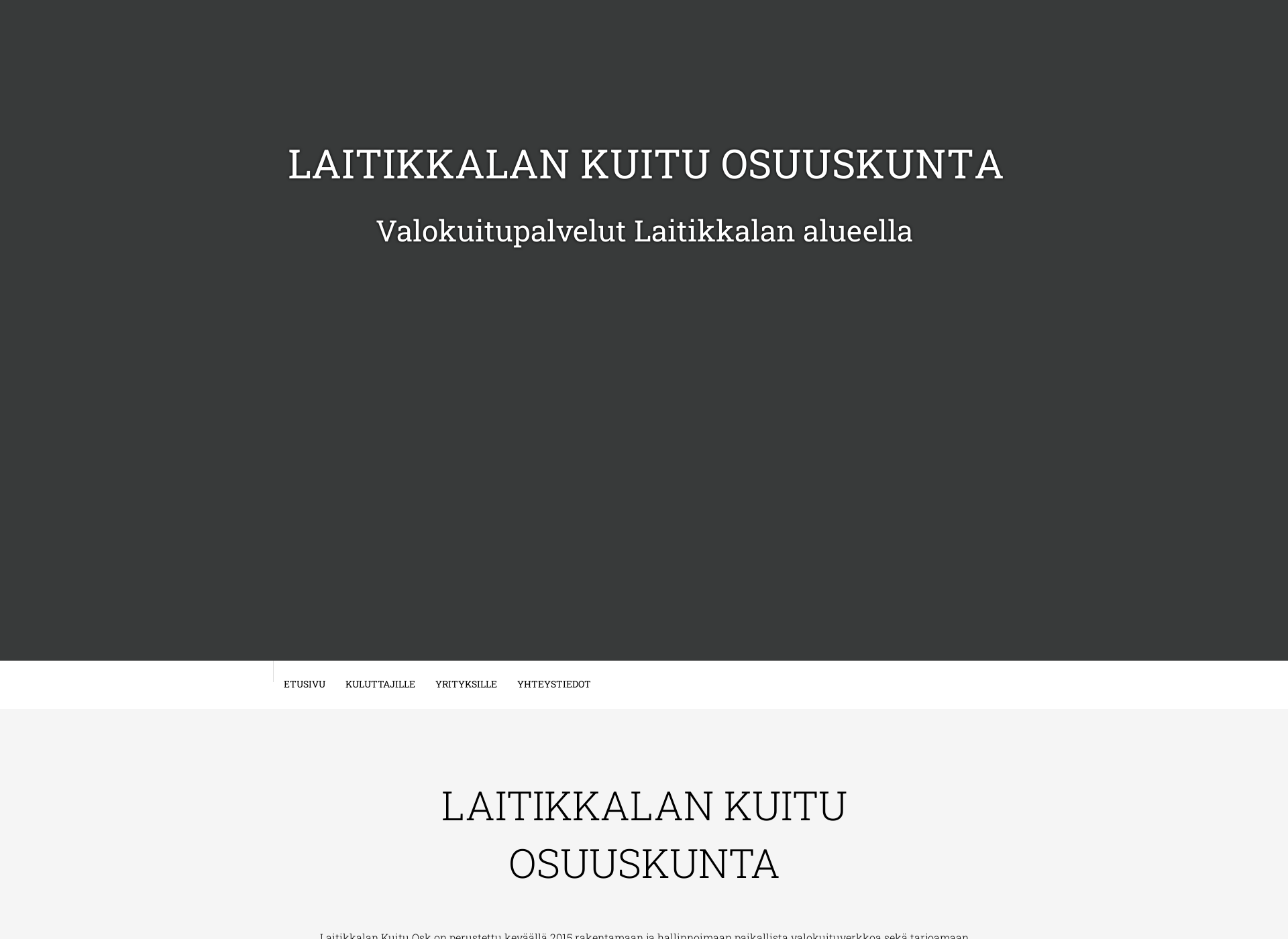 Skärmdump för laitikkalankuitu.fi