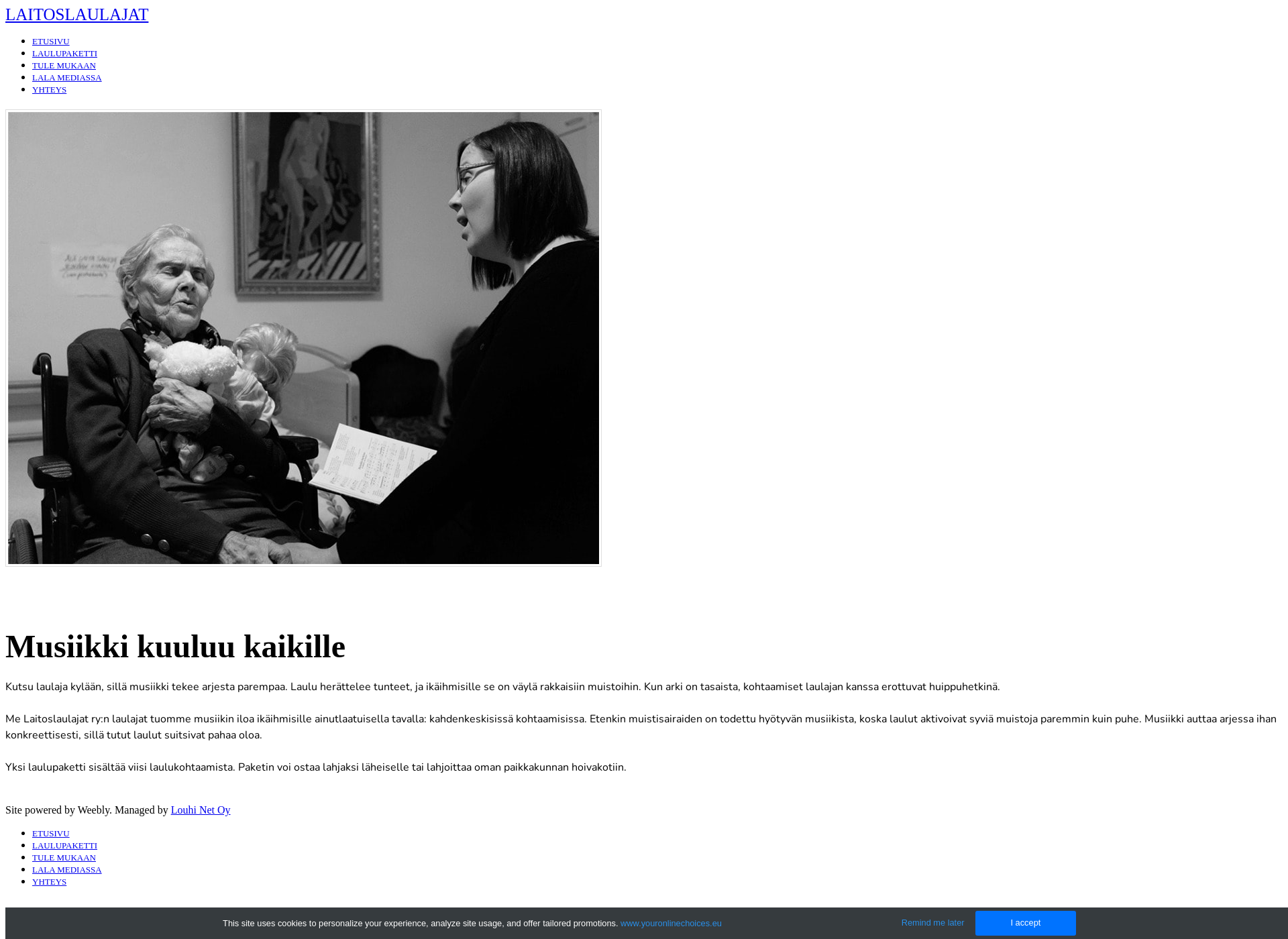 Screenshot for laitoslaulajat.fi
