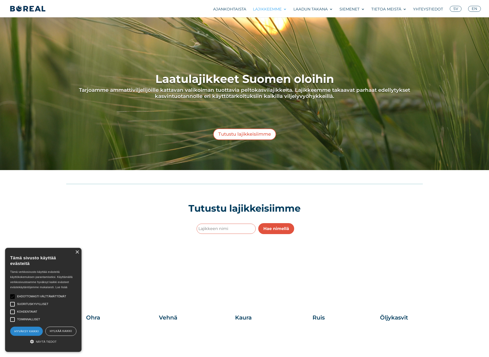 Screenshot for lajike.fi