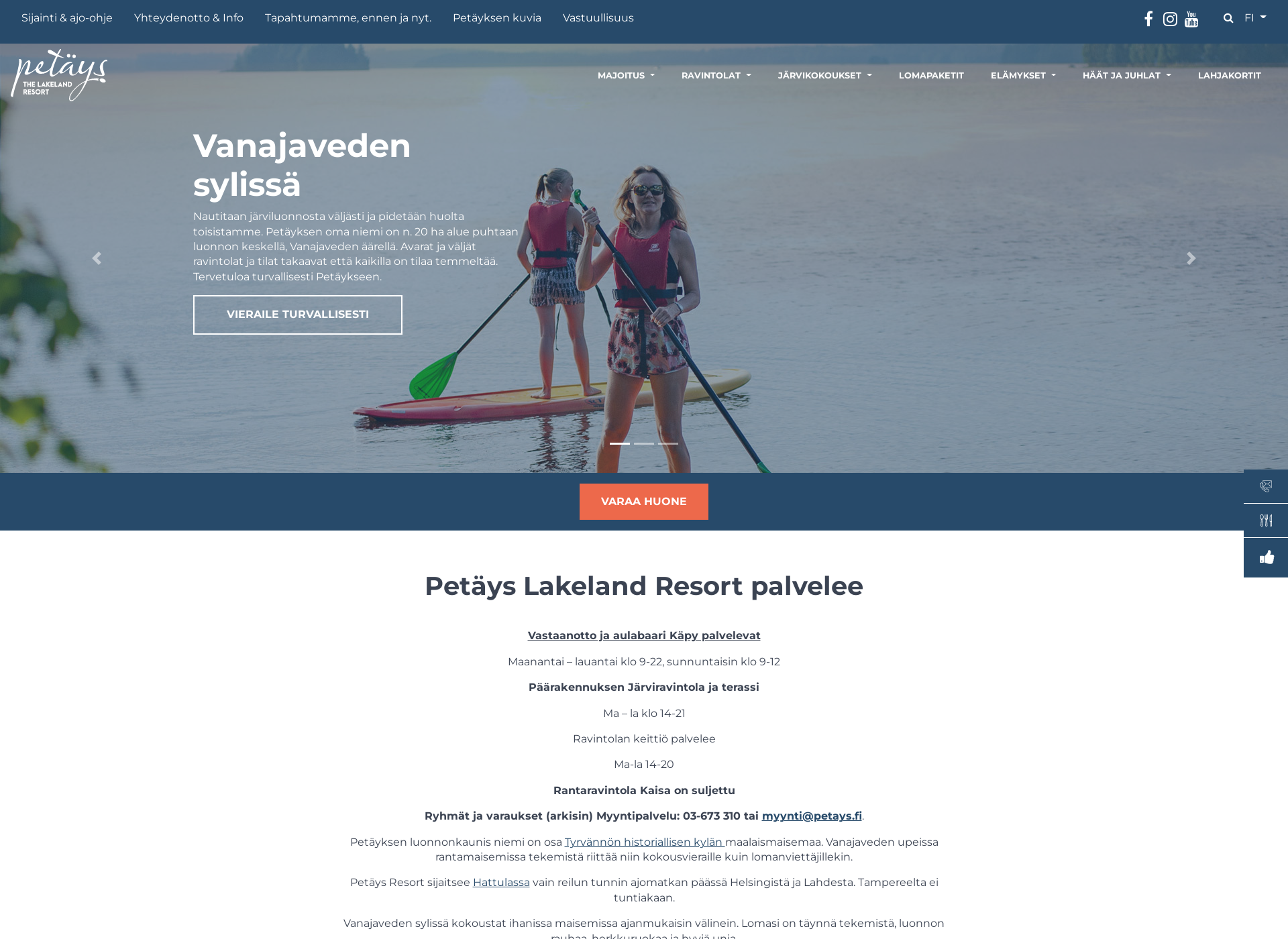 Screenshot for lakelandhotel.fi