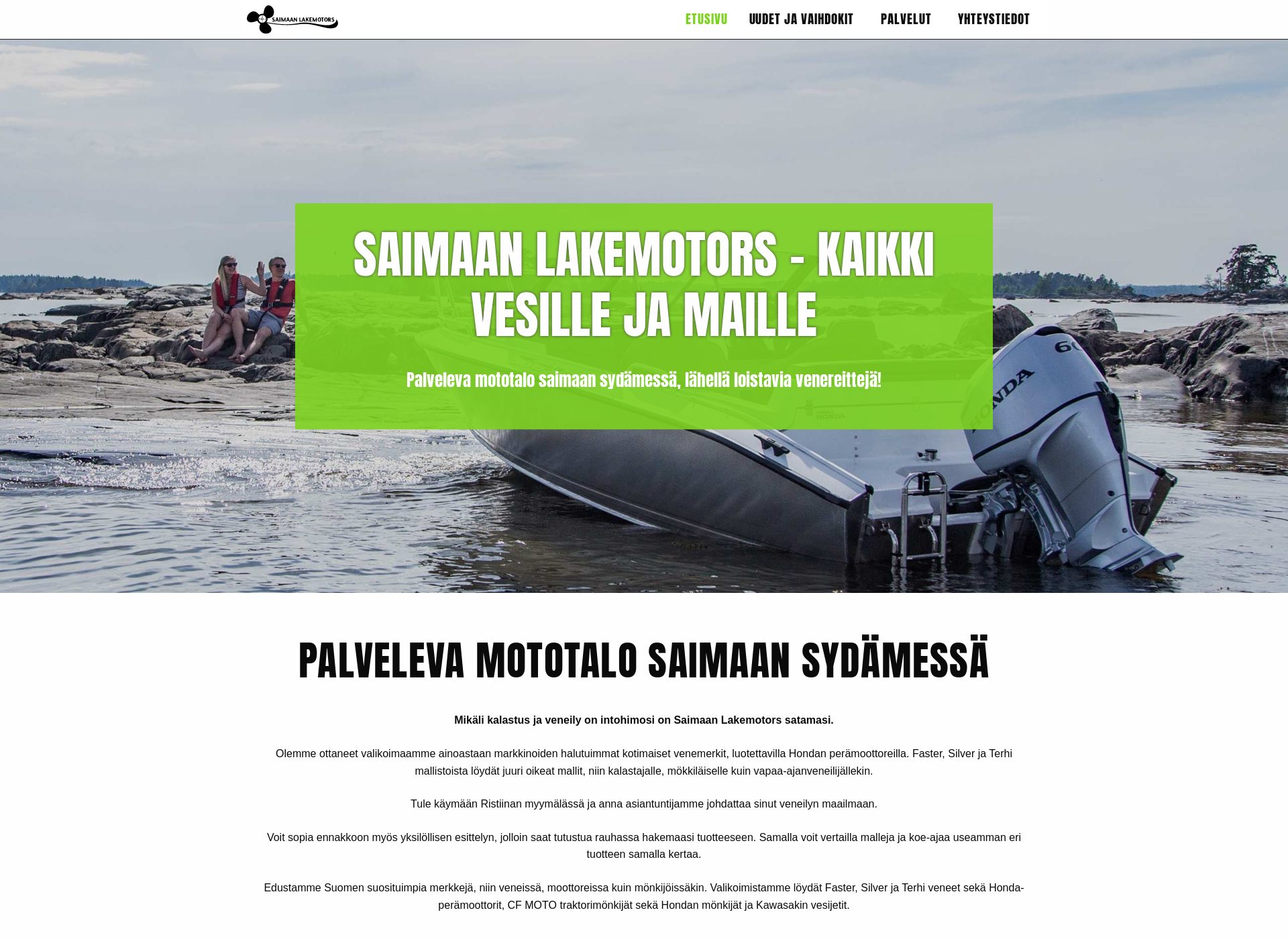 Screenshot for lakemotors.fi